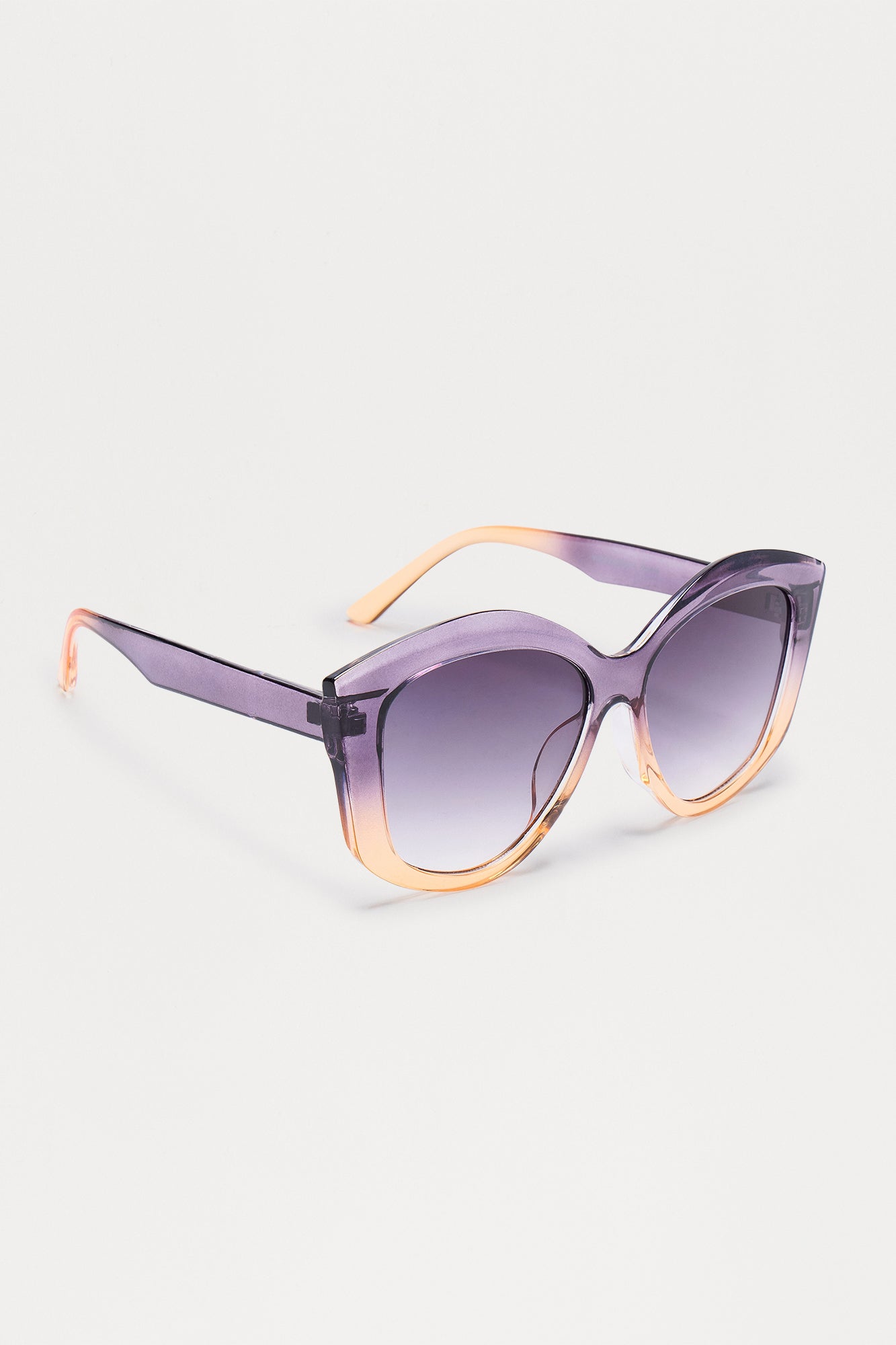 Stepping Out Oversized Cat Eye Sunglasses - Purple - Image 4