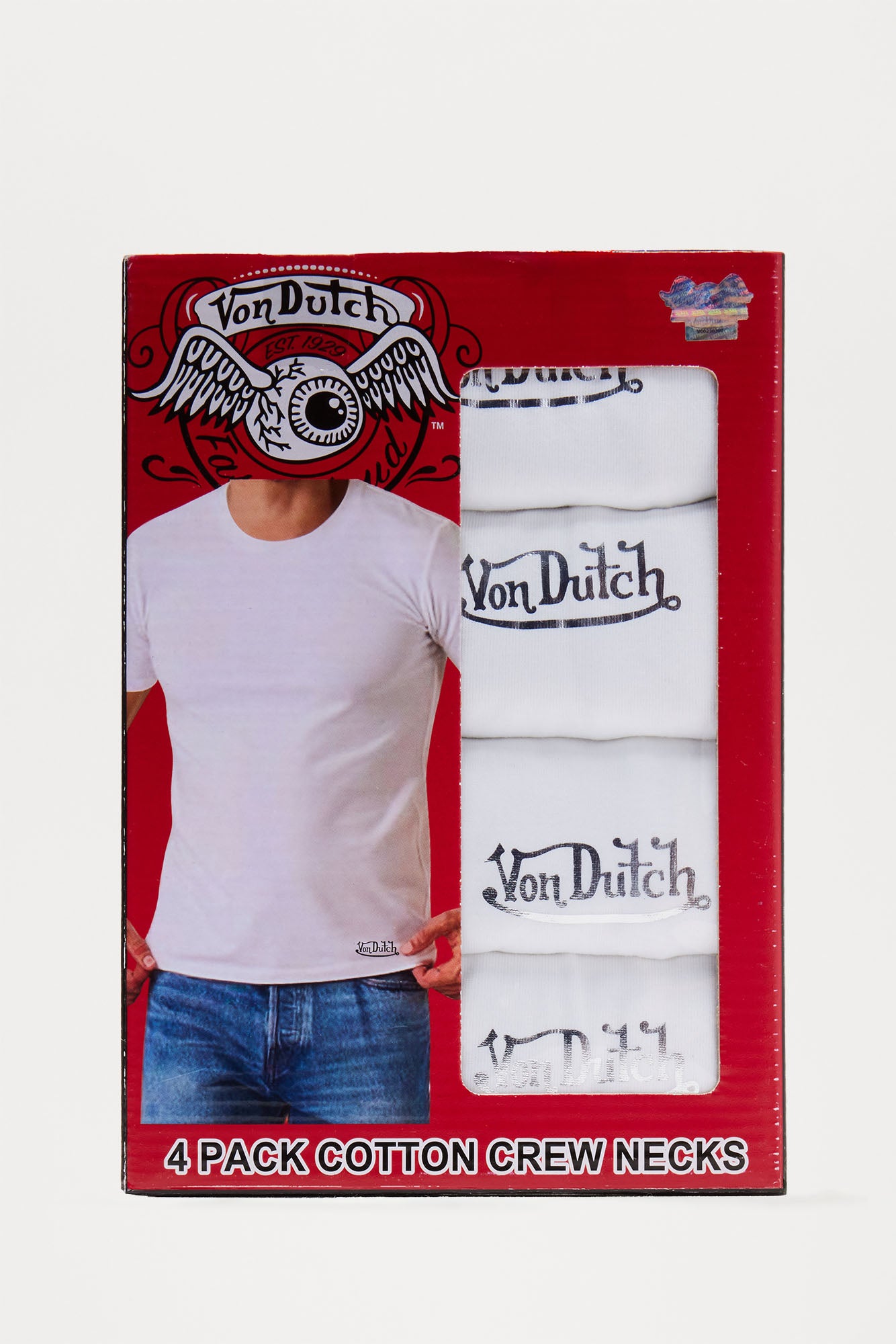 4 Pack Of Von Dutch Tees - White - Image 4