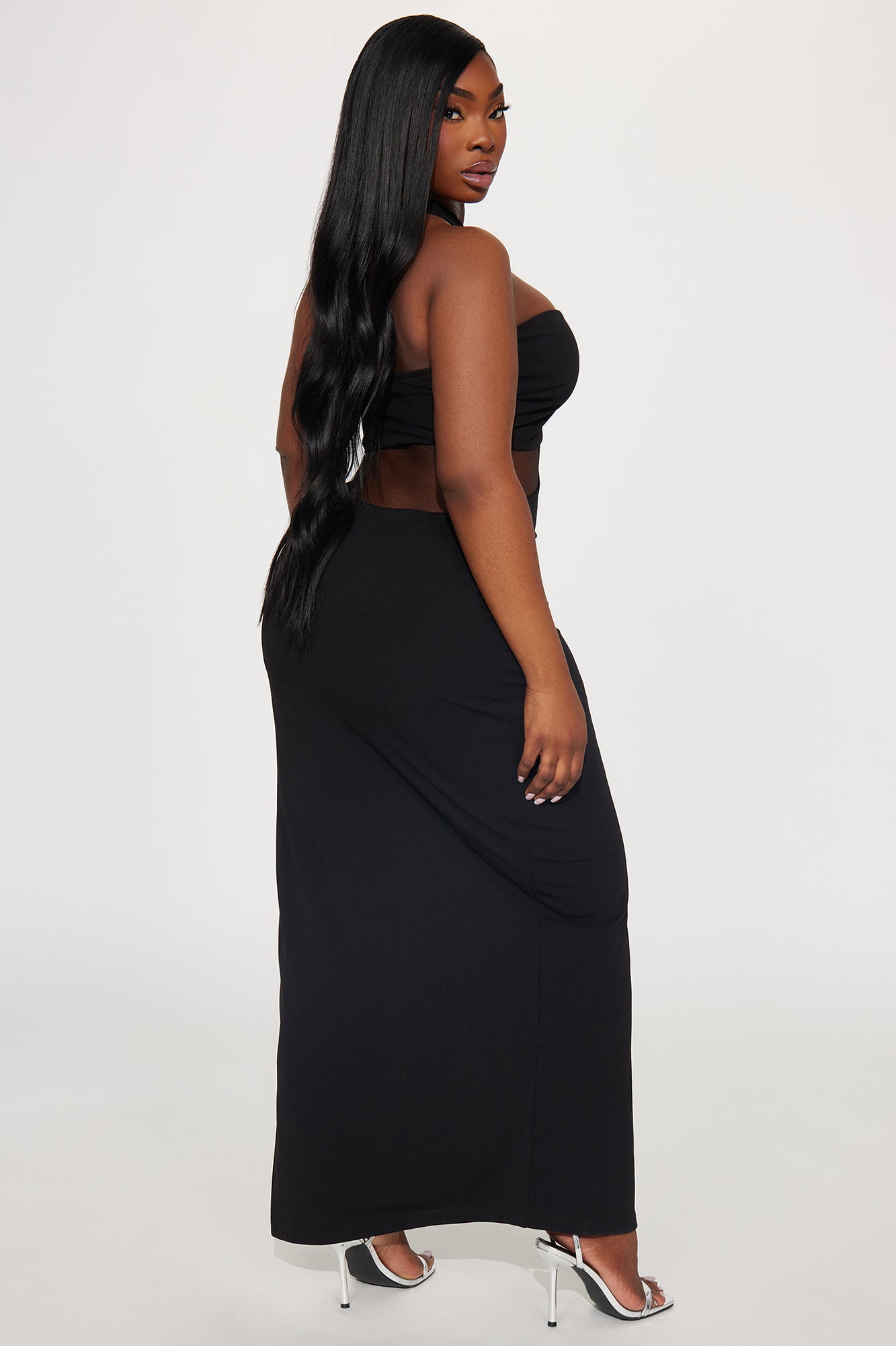 After Dinner Cocktail Maxi Dress - Black - Image 6