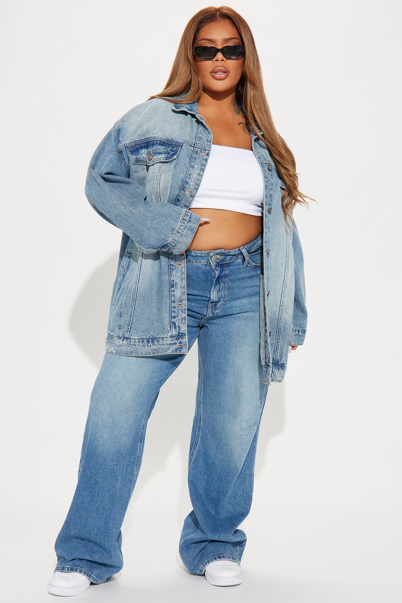 Losing Focus Denim Trucker Jackets - Light Wash - Image 5