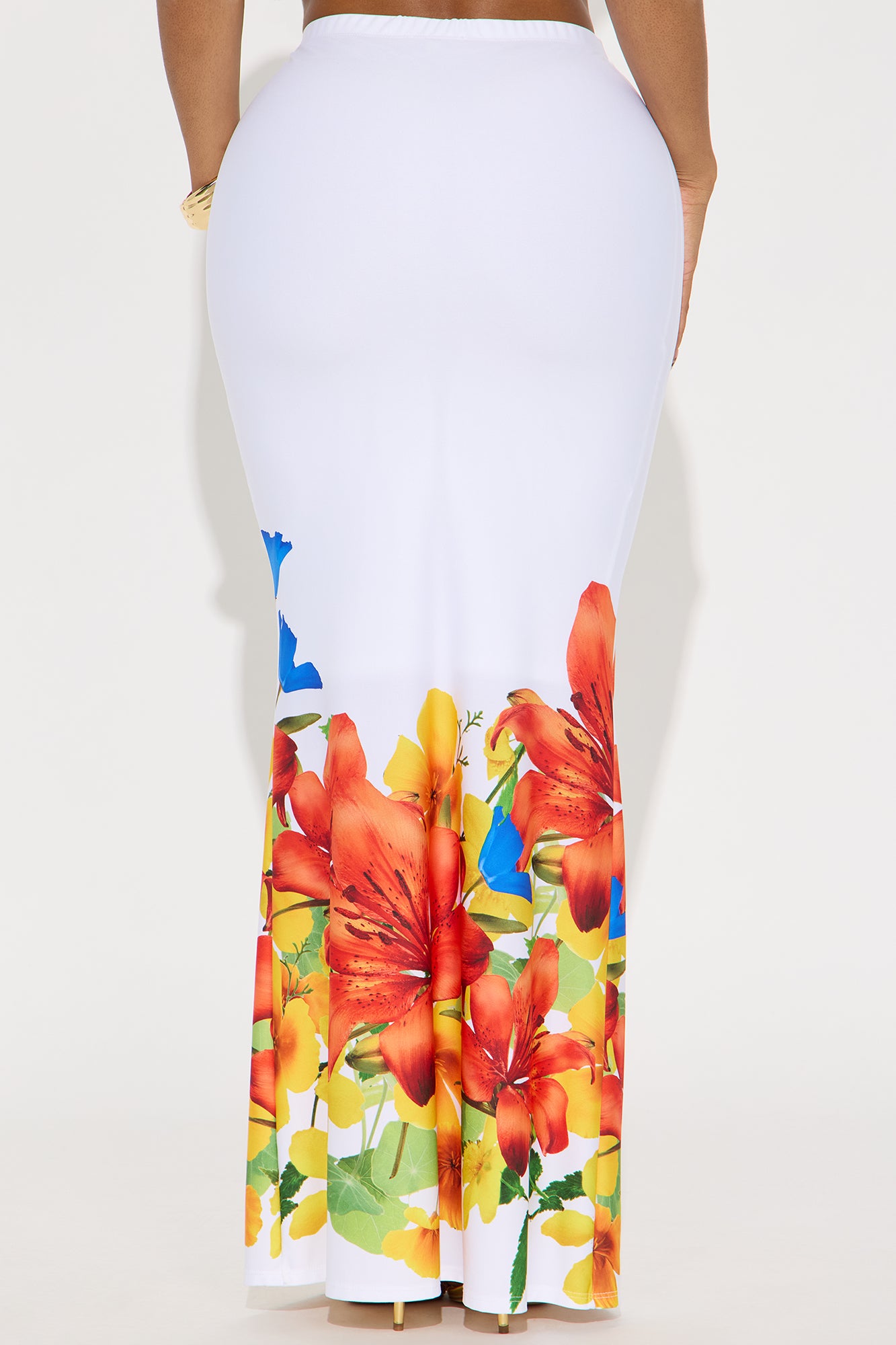 In The Garden Maxi Skirt - White/combo - Image 3