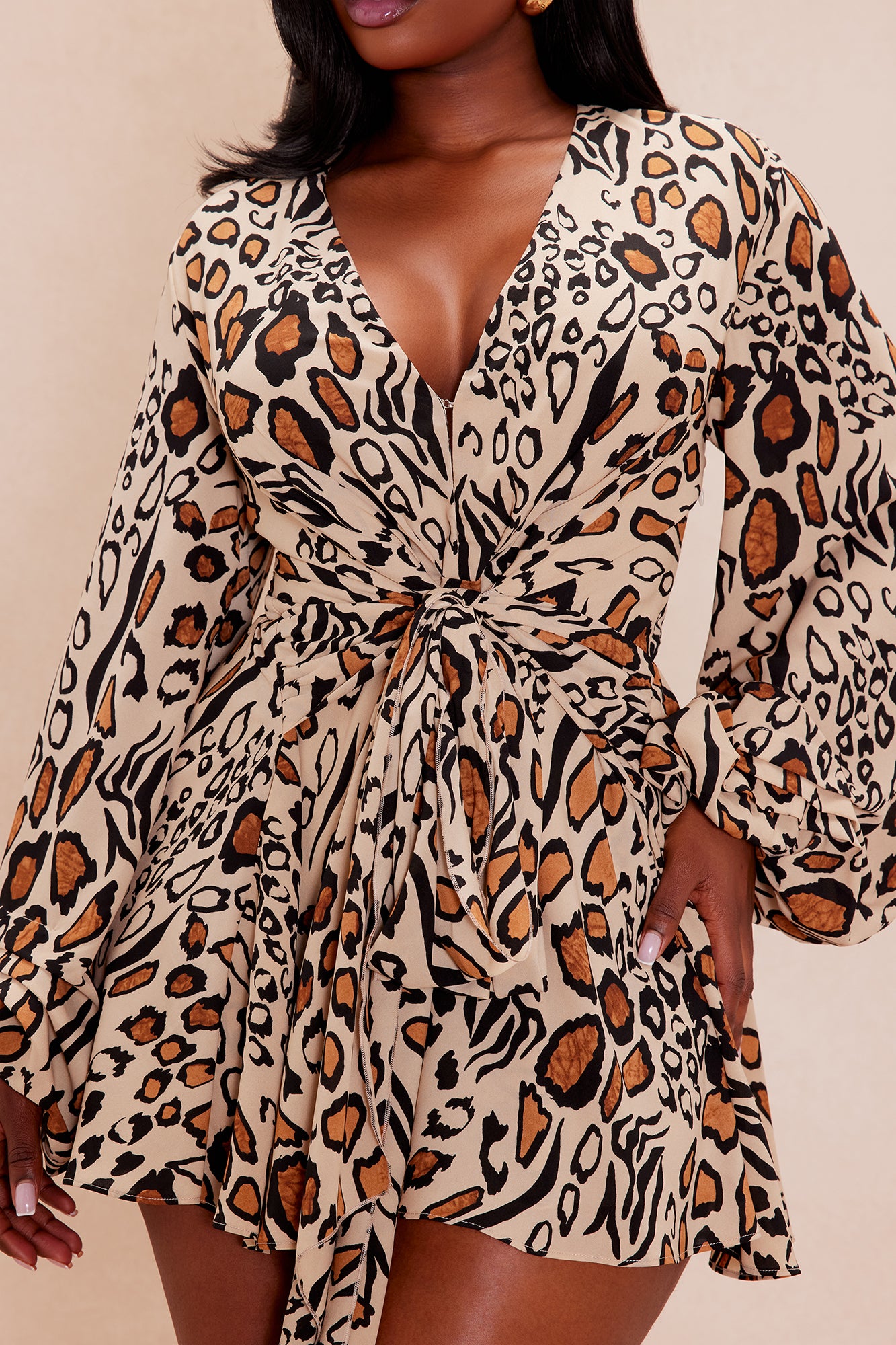 Laura Leopard Romper - Leopard - Image 7