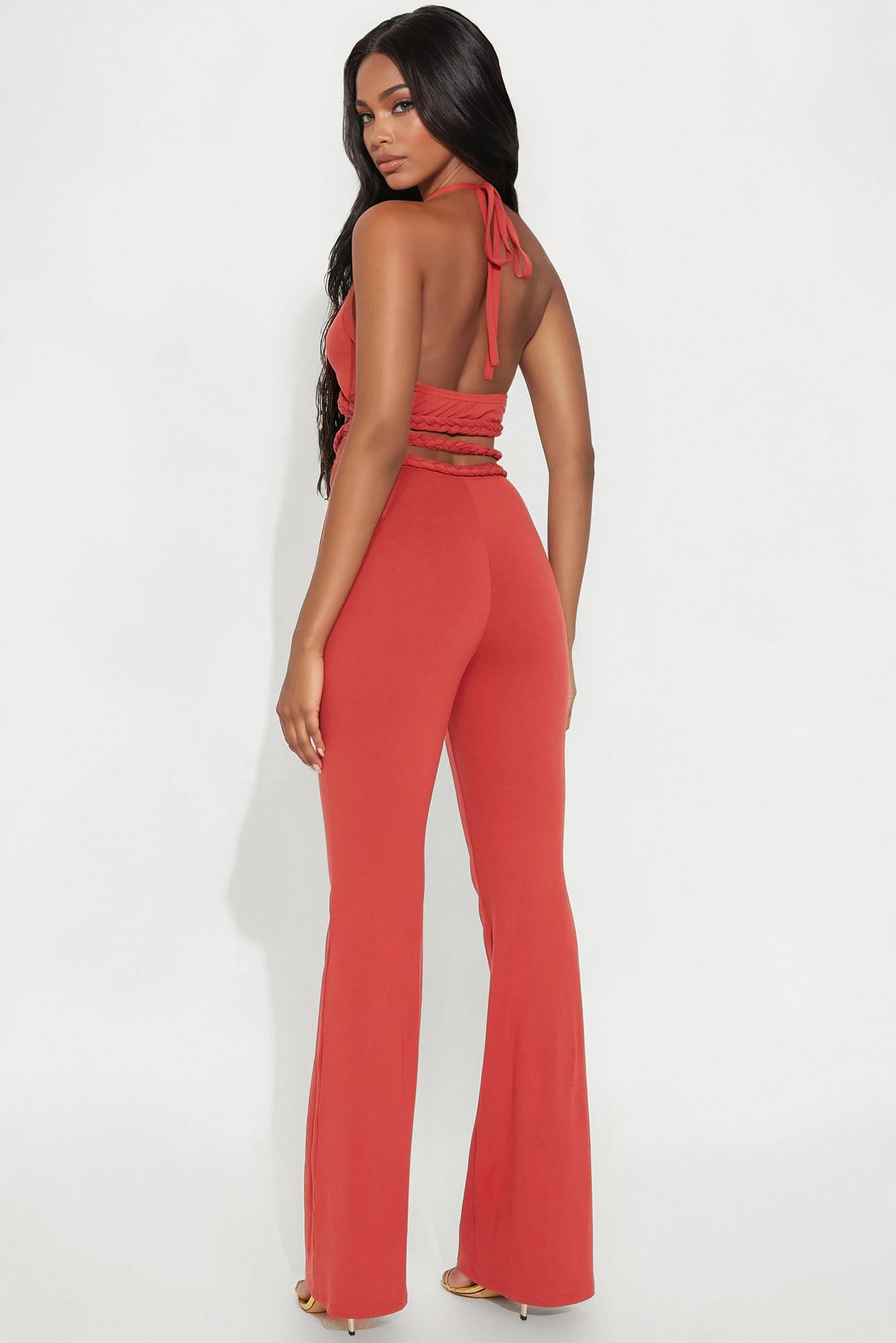 Twisted Desire Pant Set - Rust - Image 3