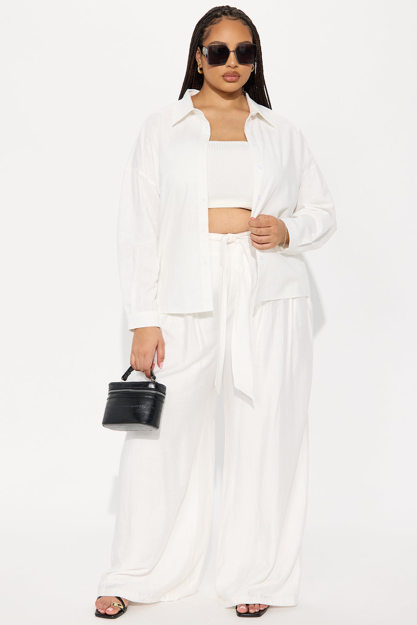 Summer Somewhere Linen Shirt - White - Image 5