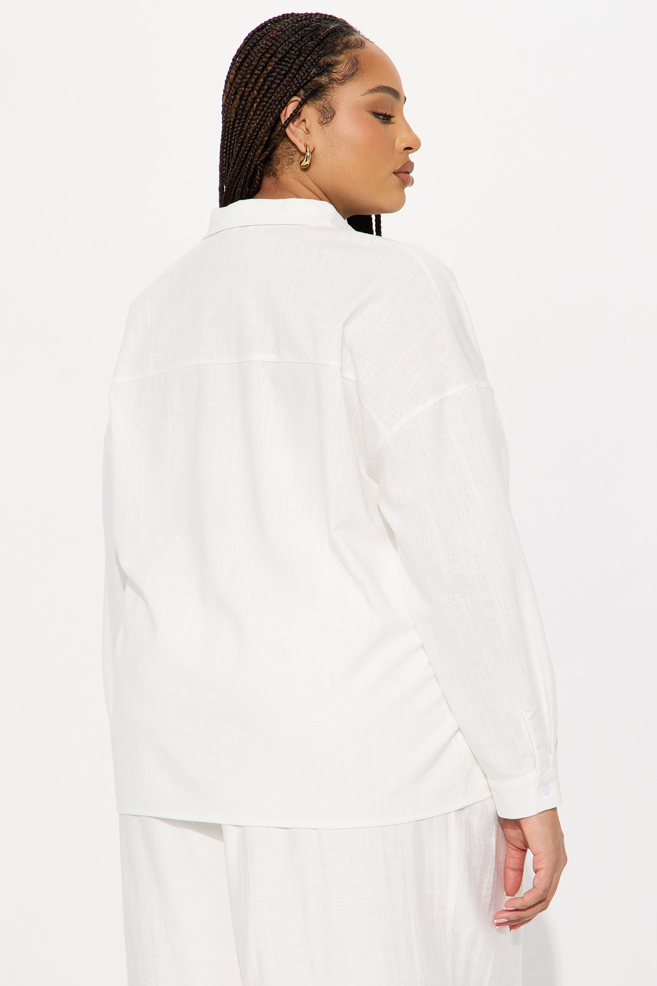 Summer Somewhere Linen Shirt - White - Image 6