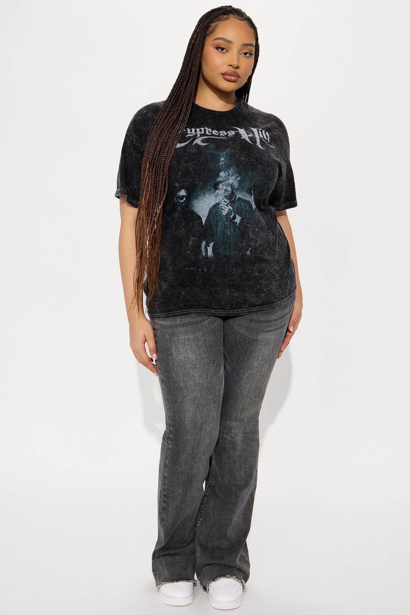 Cypress Hill Washed Oversized Tee - Black - Image 7