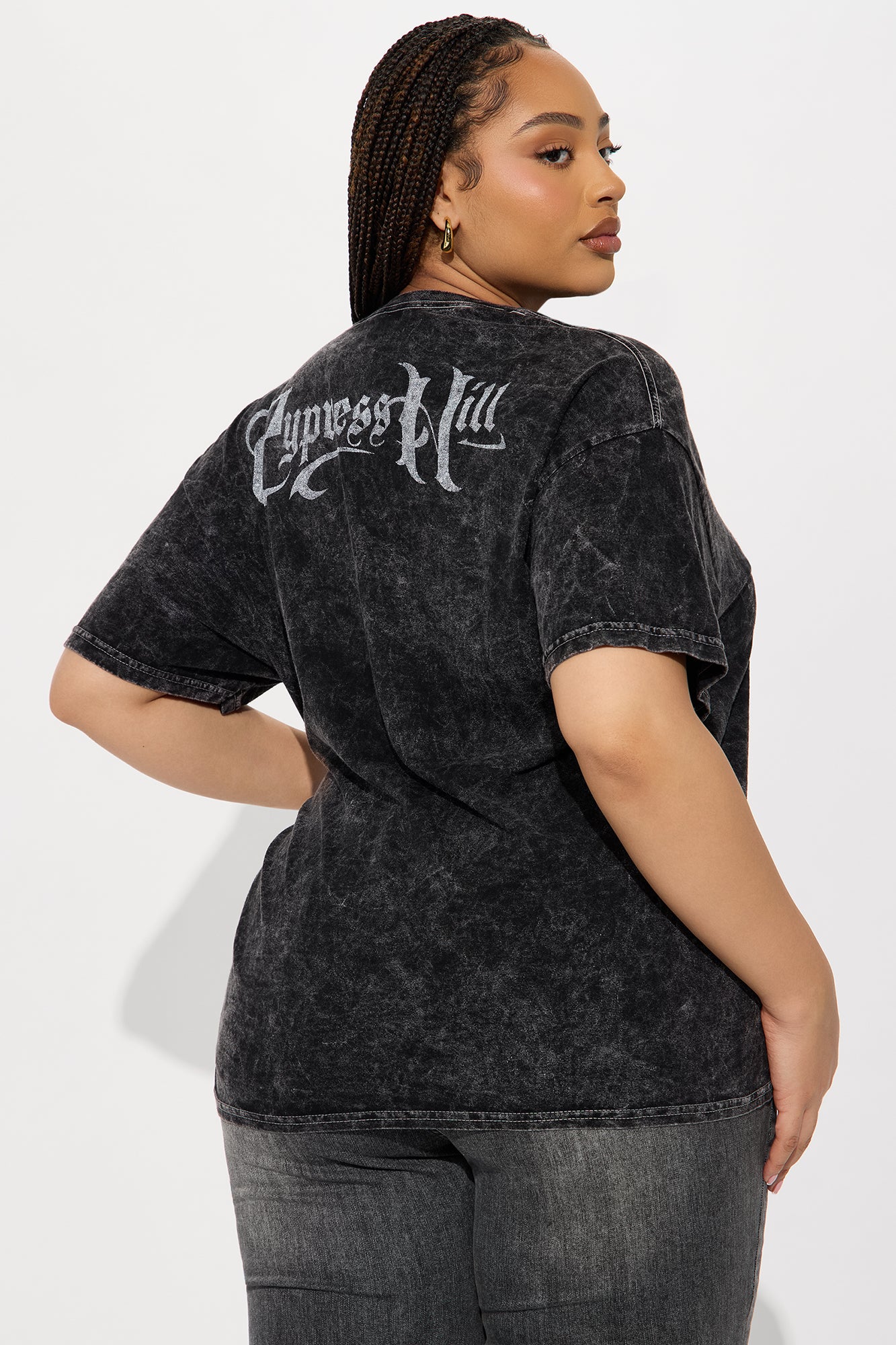 Cypress Hill Washed Oversized Tee - Black - Image 5