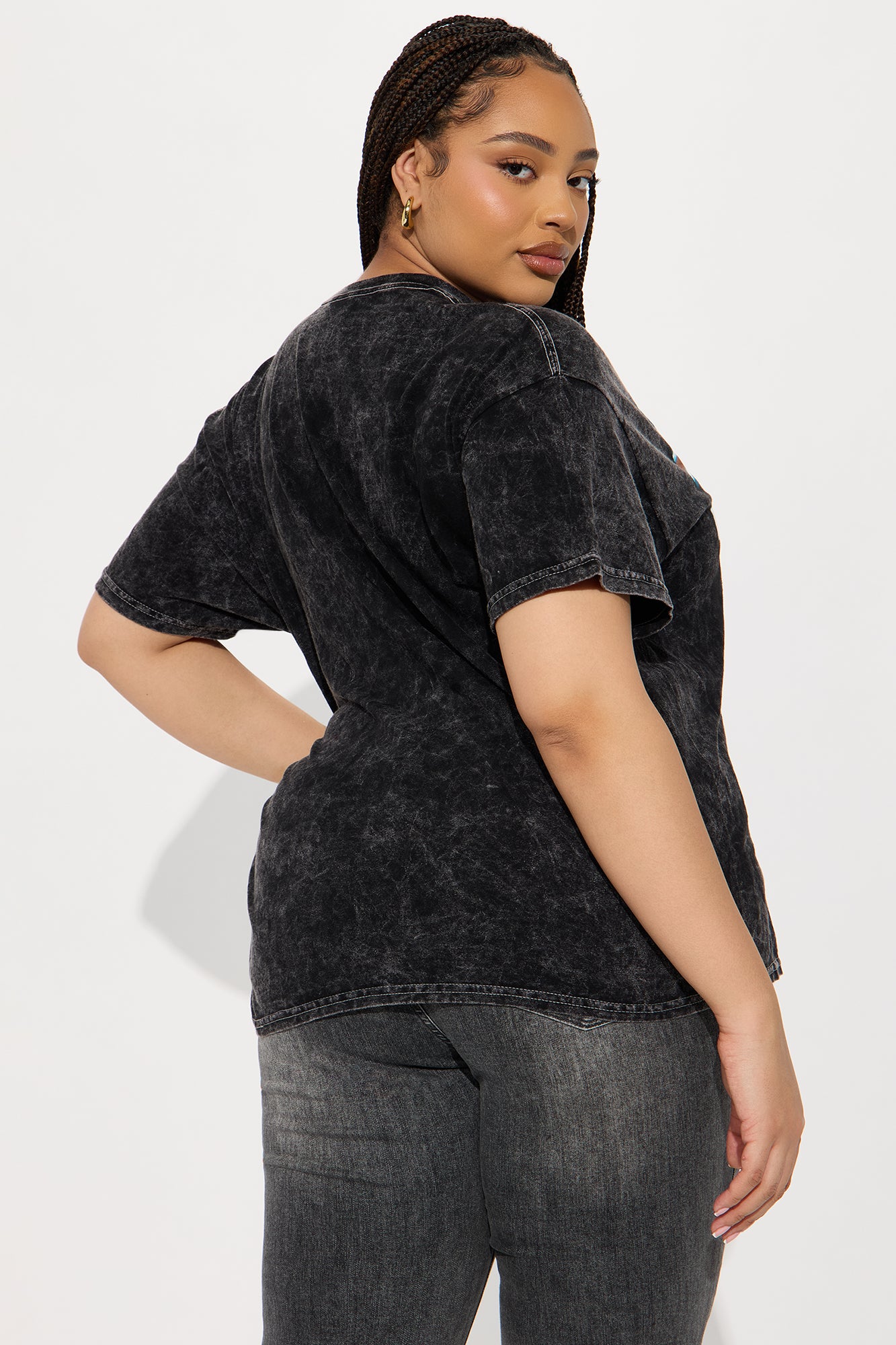Saweetie Is It The Way Washed Oversized Tee - Black - Image 7
