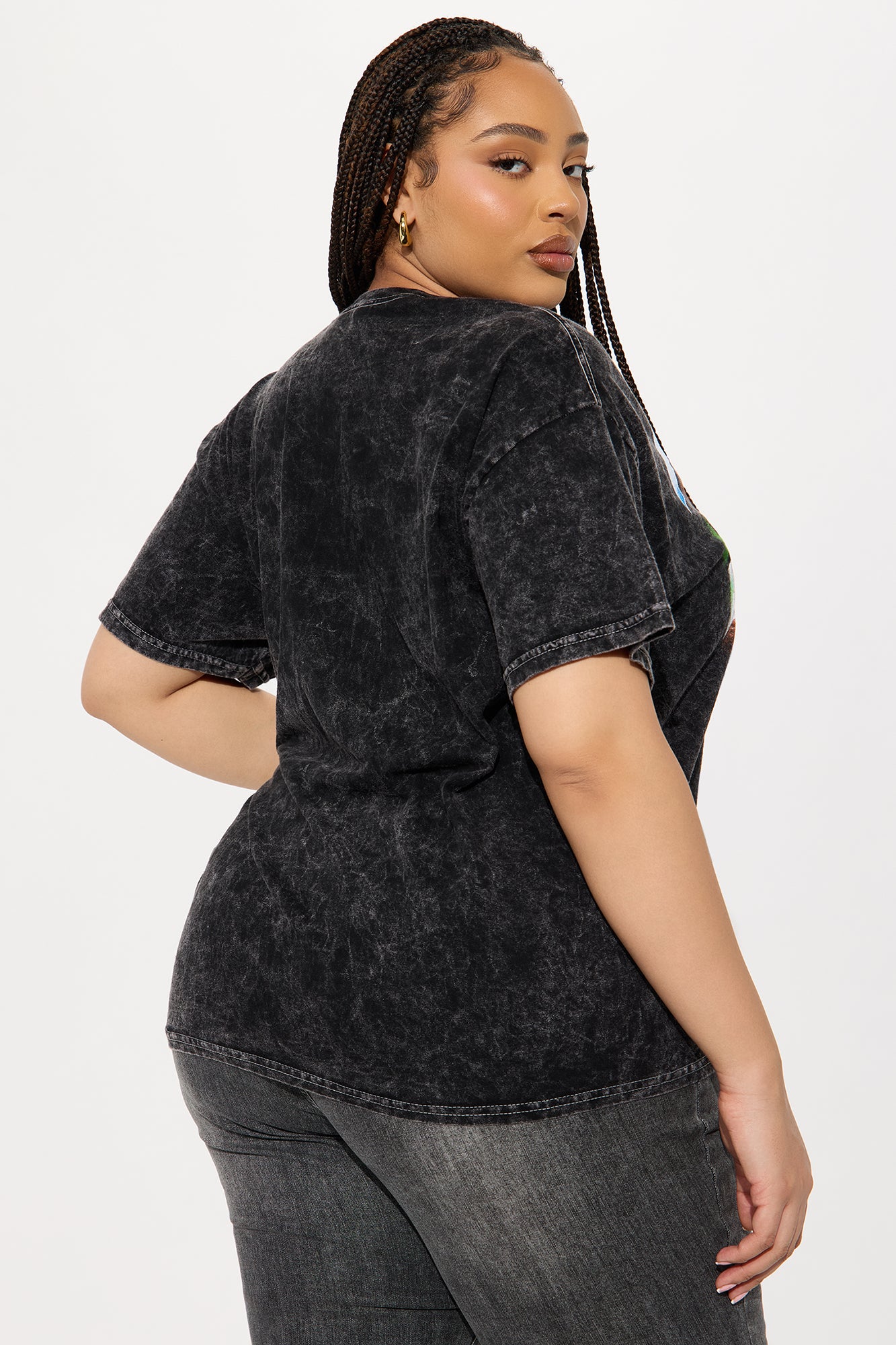 Rick Ross Washed Oversized Tee - Black - Image 7
