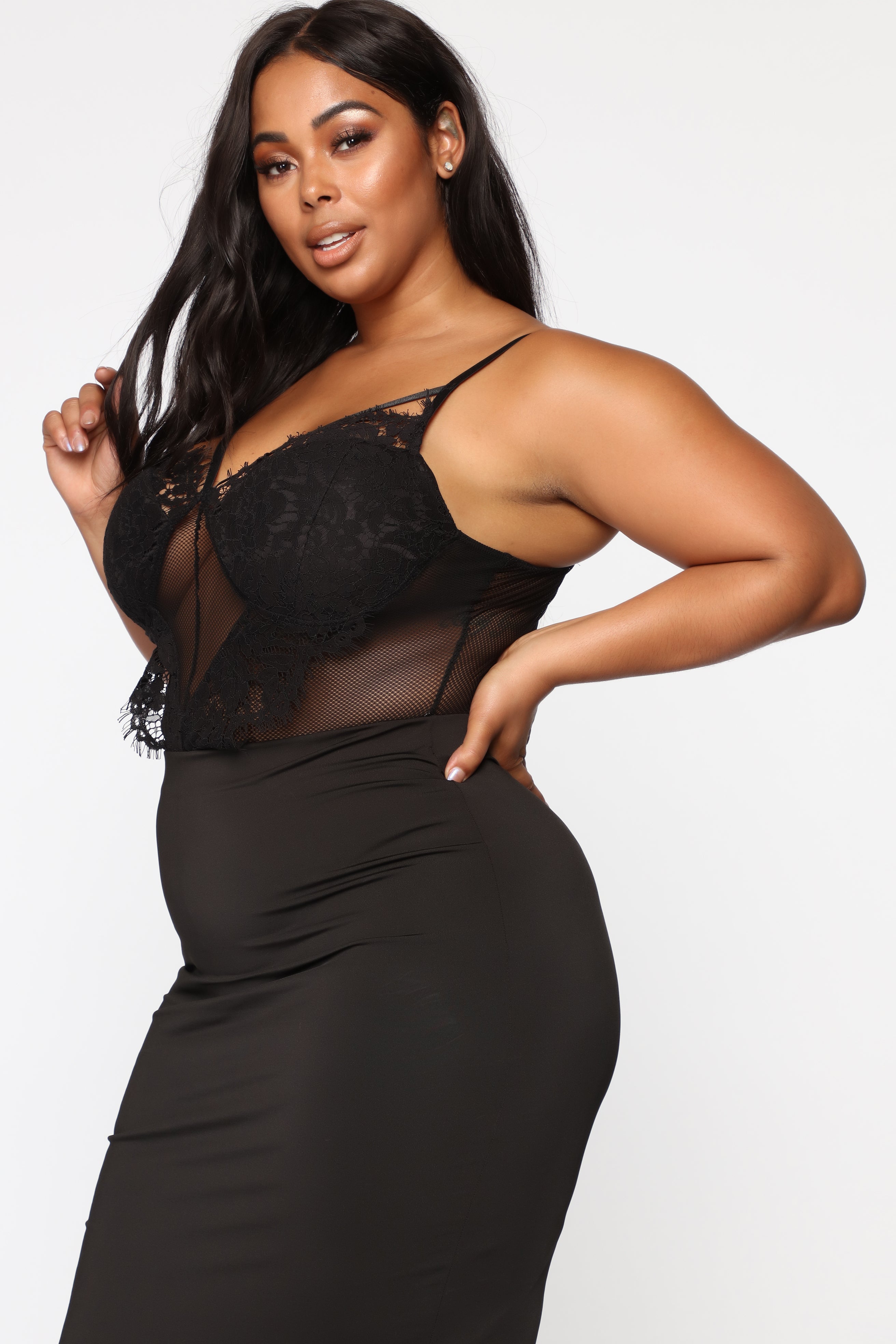 Wanderlust Lace Bodysuit - Black - Image 11