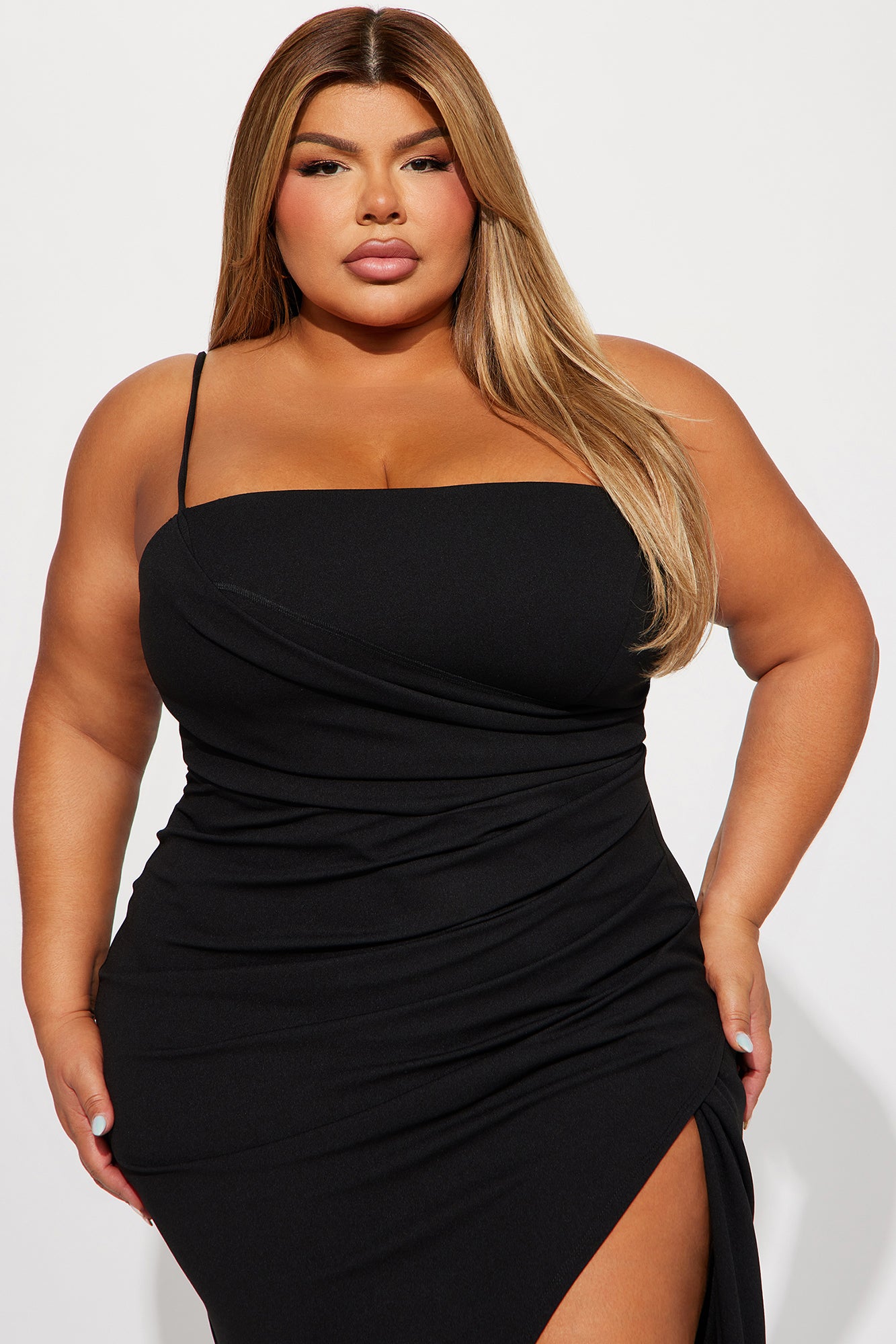 Elegant Night Maxi Dress - Black - Image 5