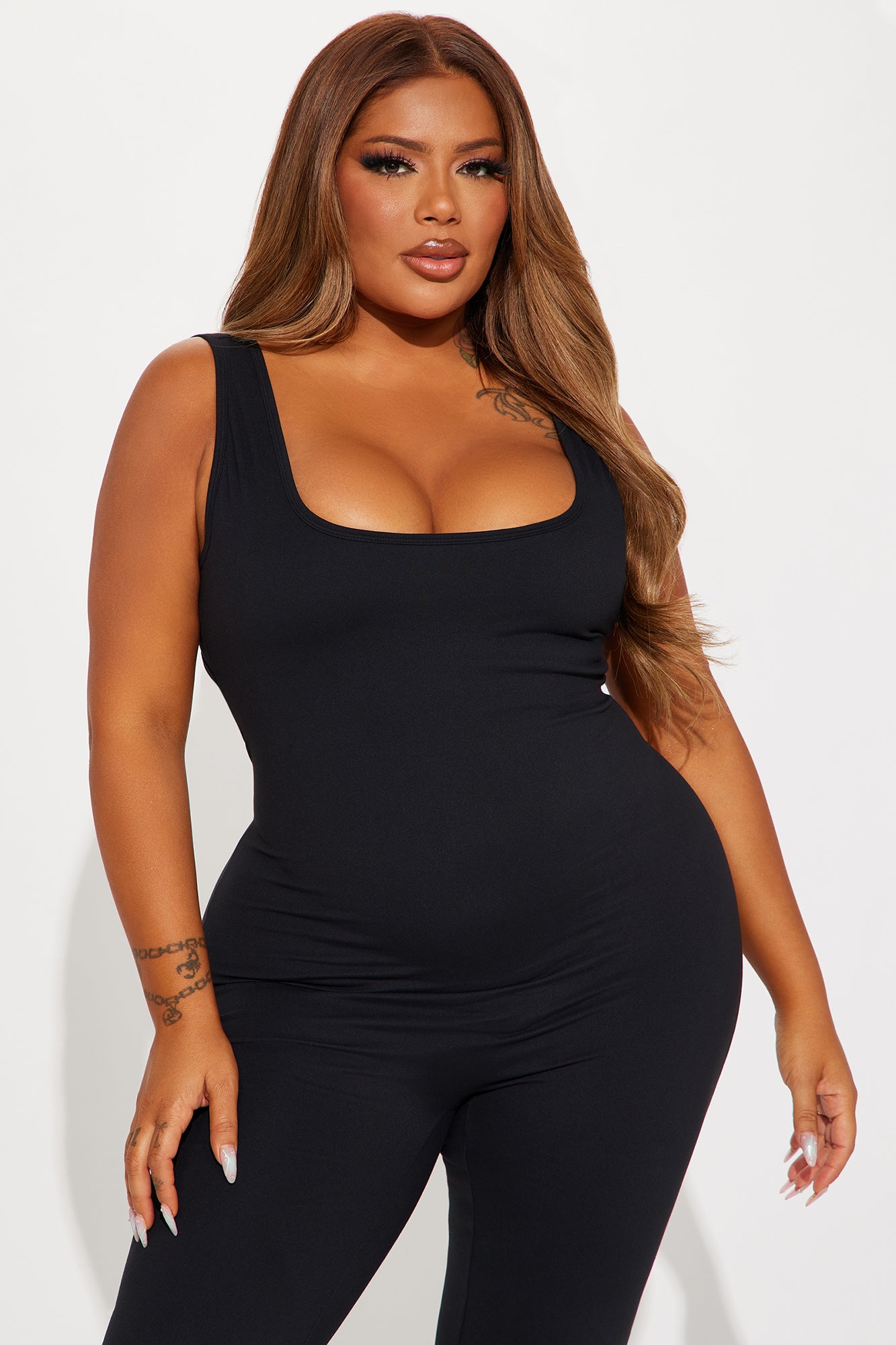 Body Burn Super Soft Active Jumpsuit - Black - Image 10