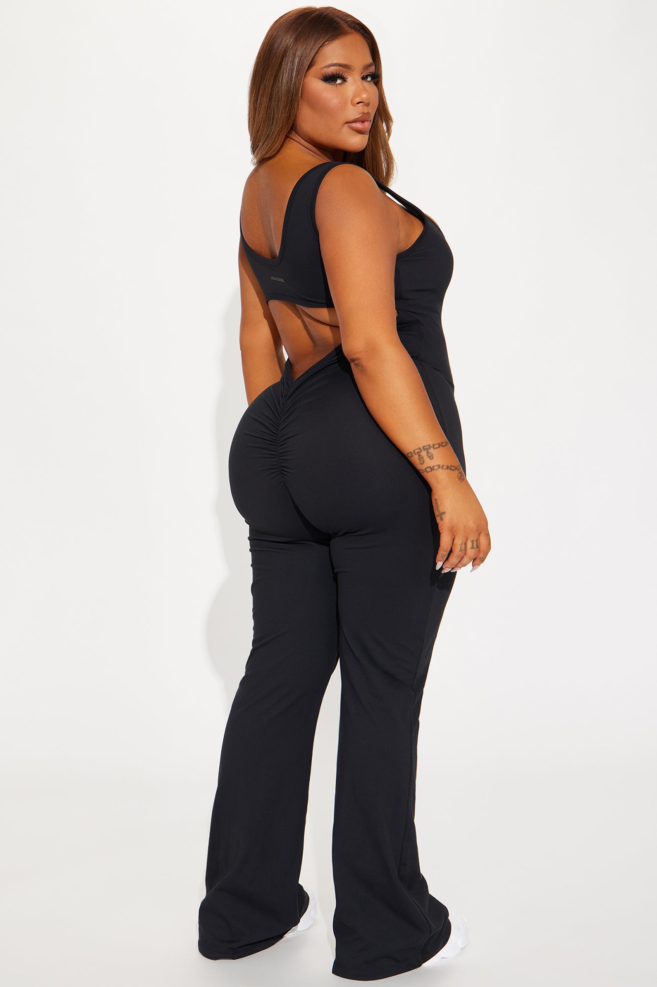 Body Burn Super Soft Active Jumpsuit - Black - Image 12