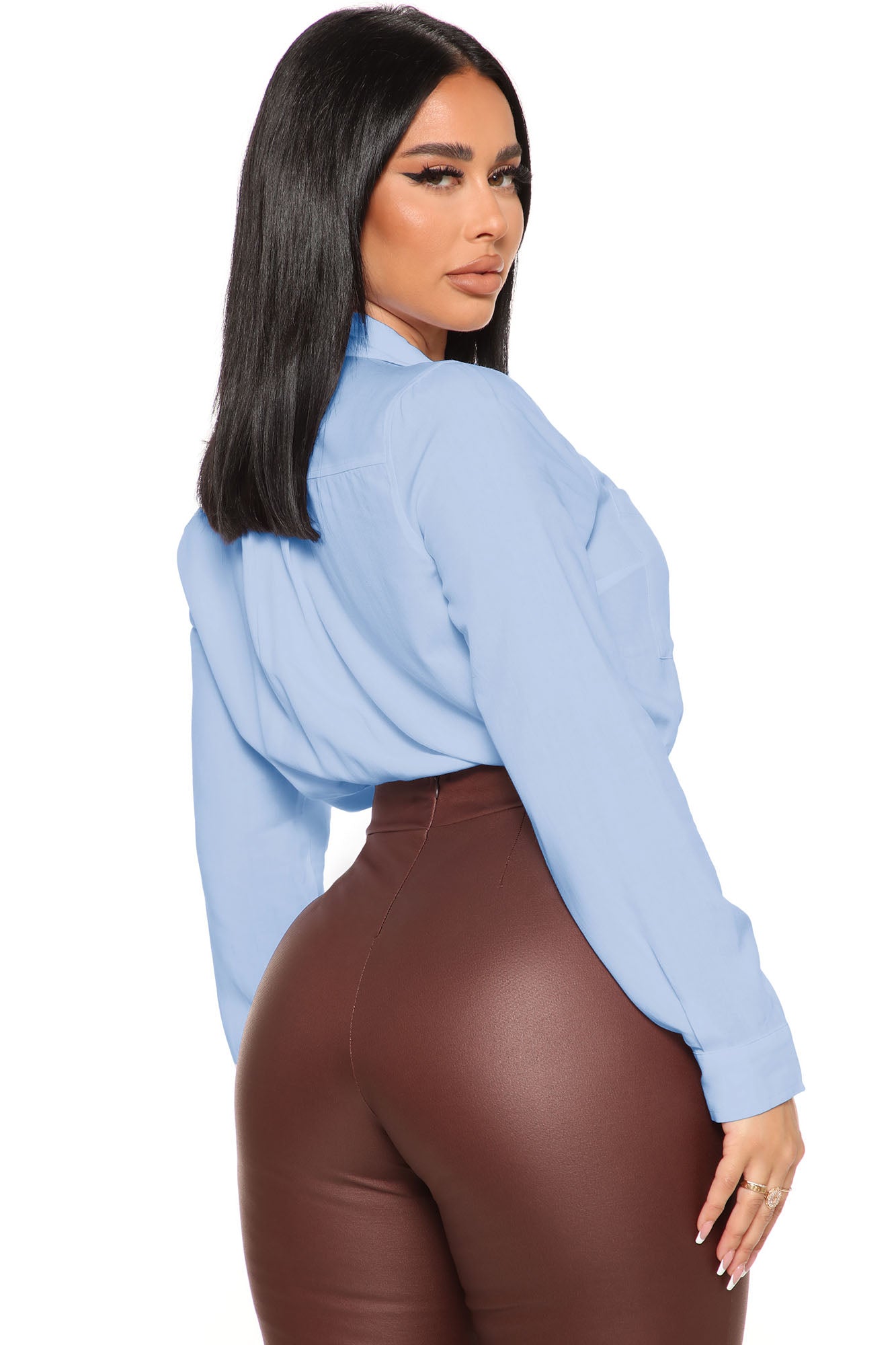 You Better Work Bodysuit - Blue - Image 4