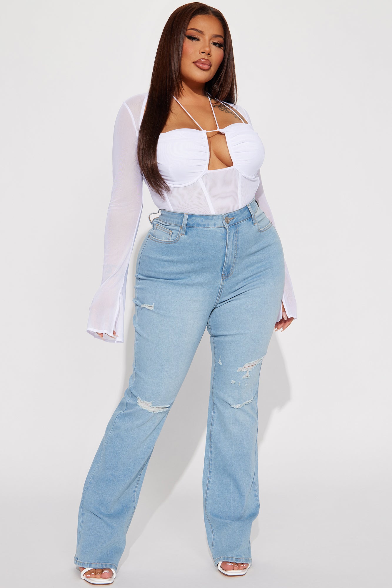 Got It Like That Curvy Stretch Bootcut Jean - Medium Wash - Image 4