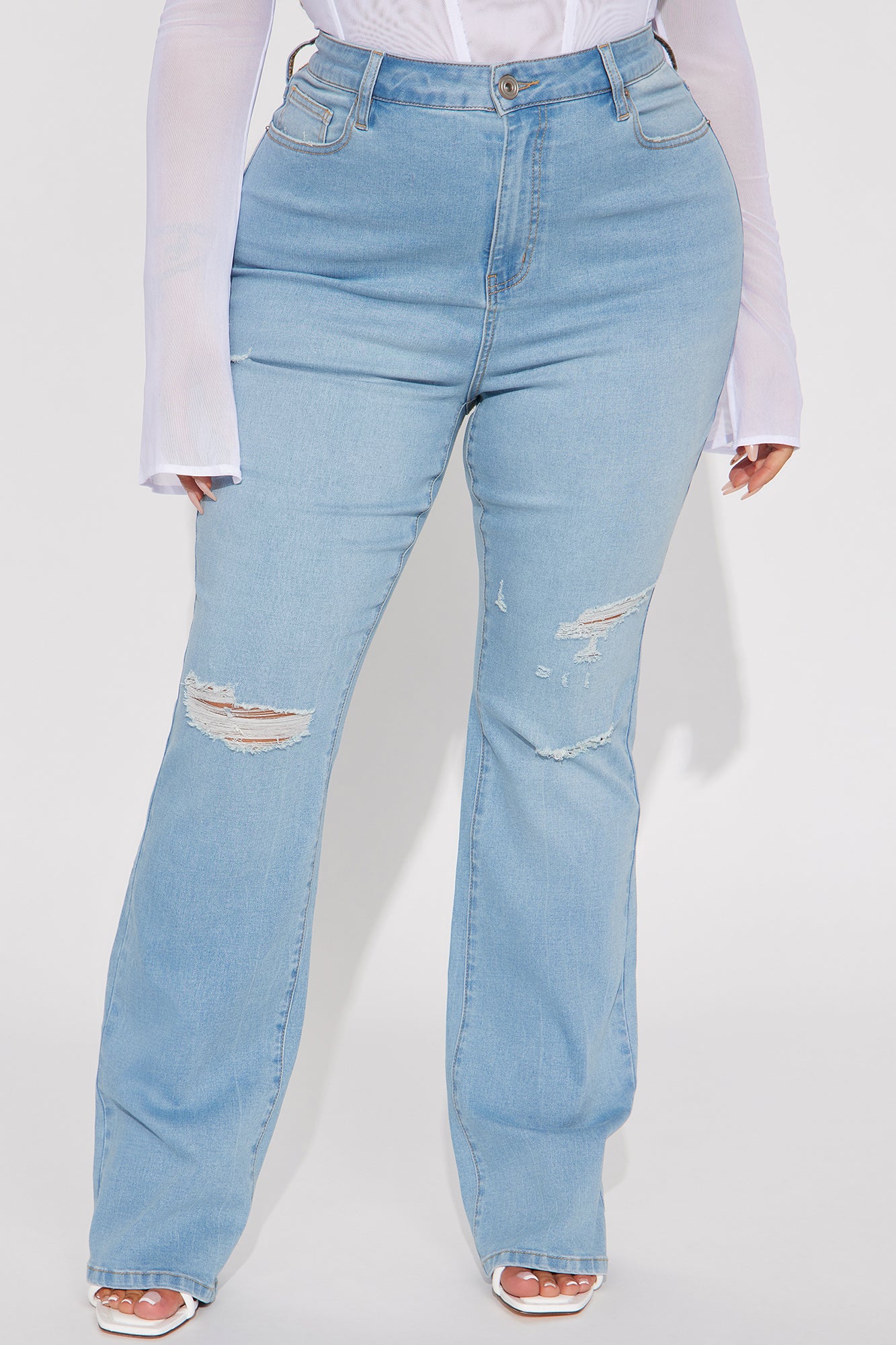 Got It Like That Curvy Stretch Bootcut Jean - Medium Wash - Image 5