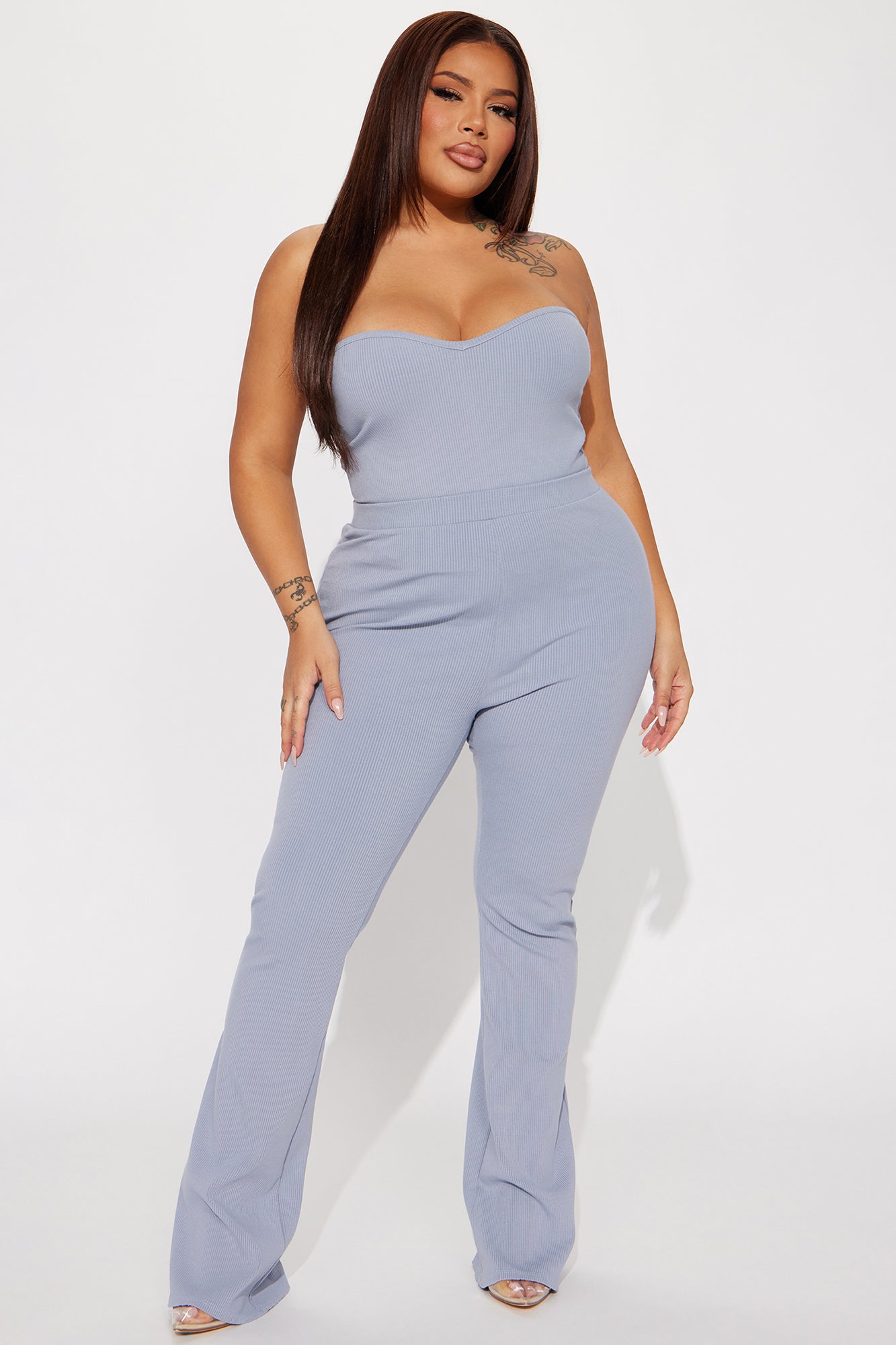 Nicolette Snatched Tube Top - Slate Grey - Image 5