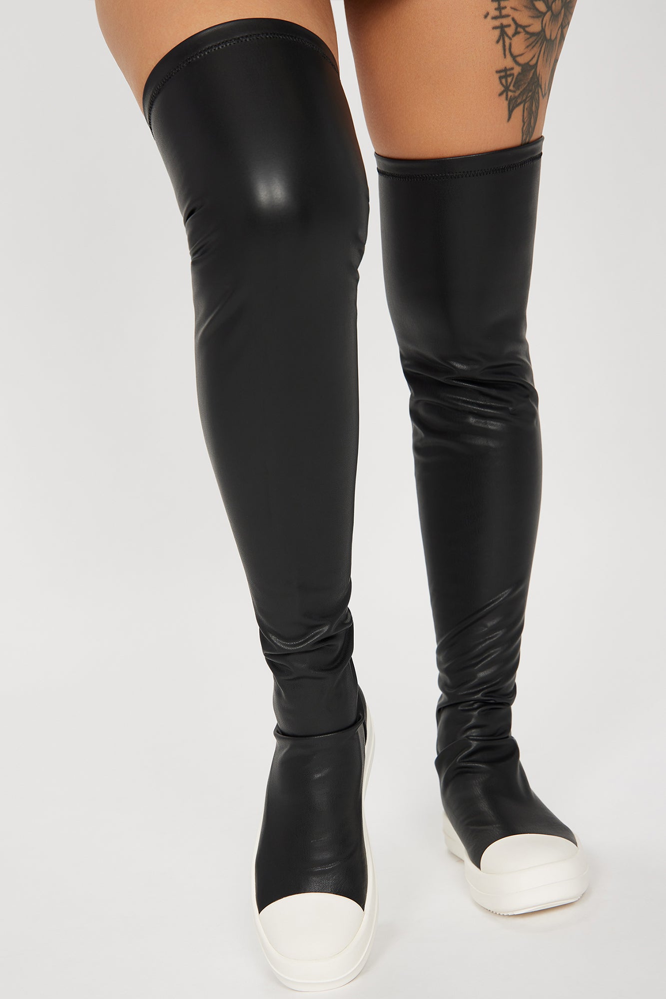Loren Over The Knee Boots - Black - Image 4
