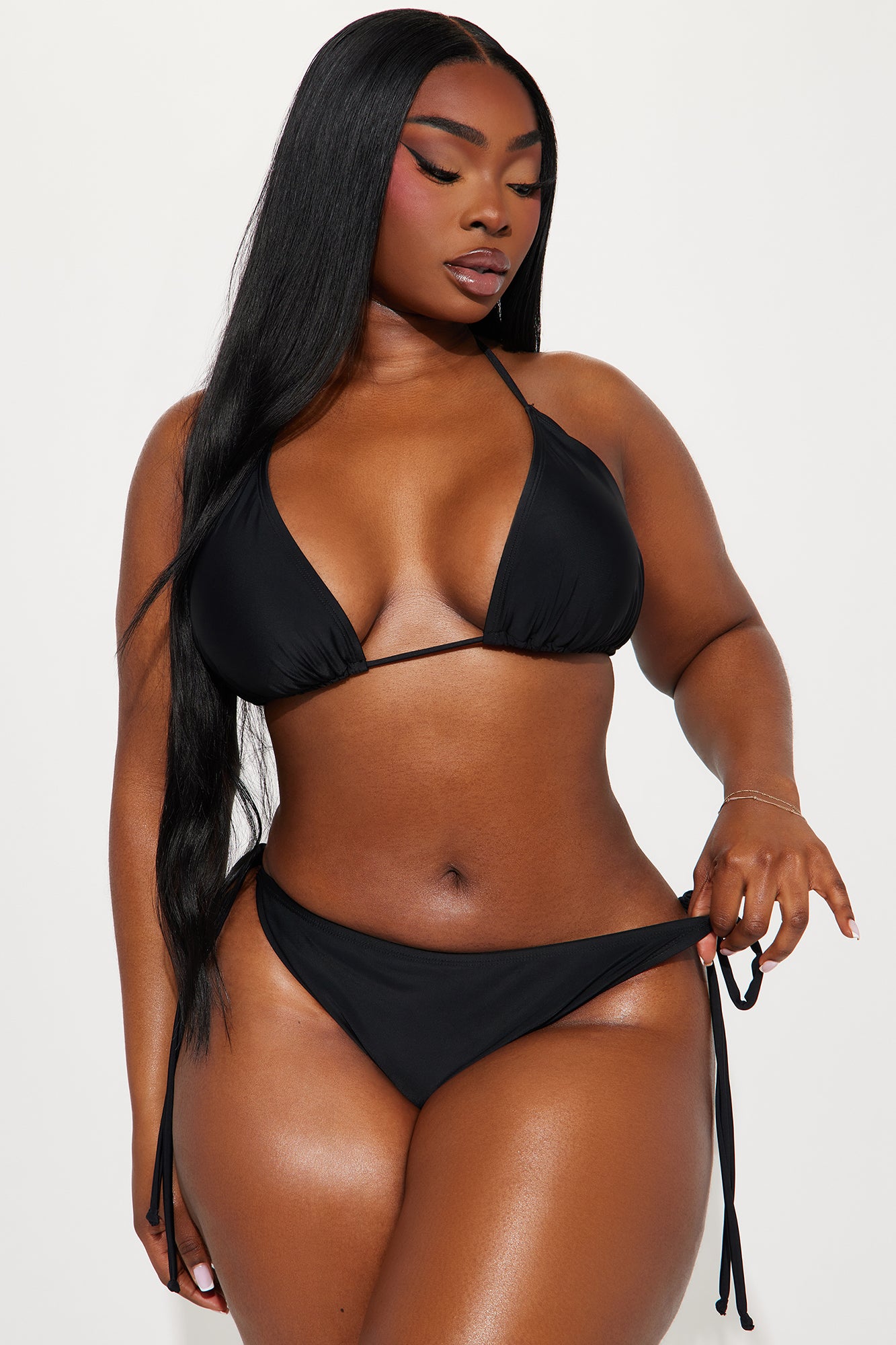 What A Beach Tiny Bikini Set - Black - Image 9