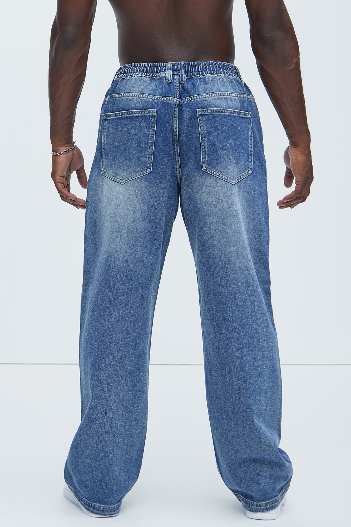 Let's Get It Denim Baggy Jeans - Indigo - Image 6