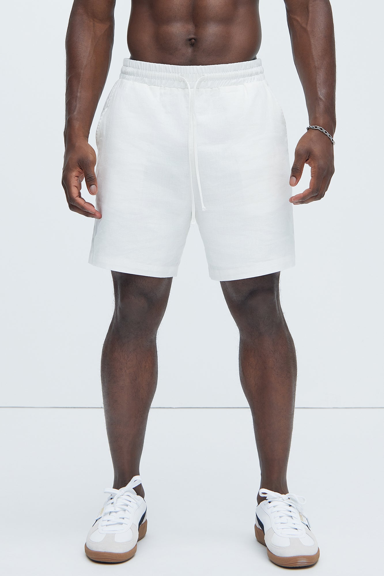 Bahamas Linen Shorts - White - Image 3