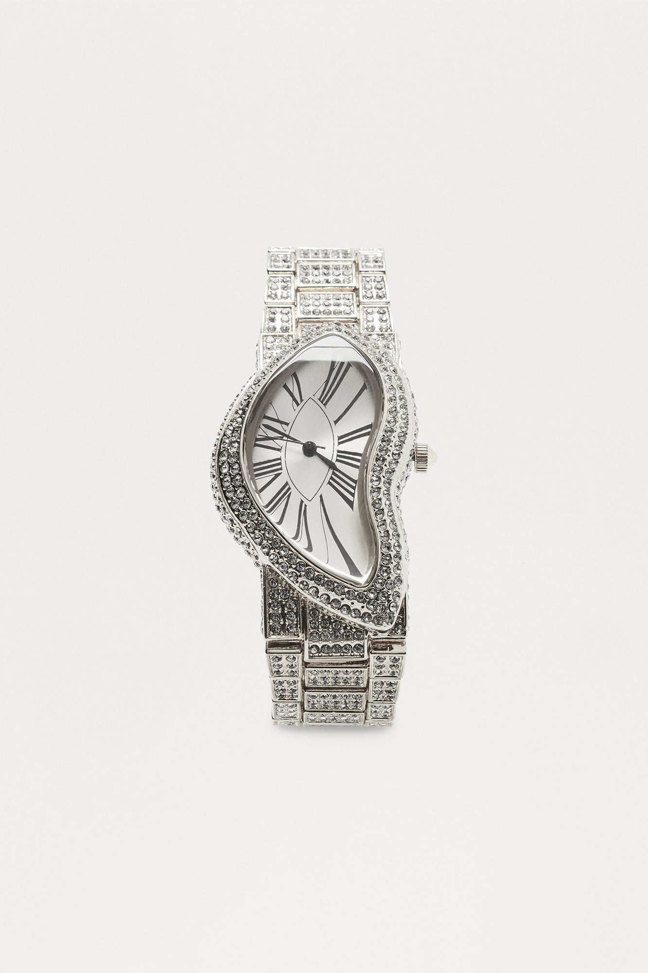Abstract Mens Watch - Silver - Image 3