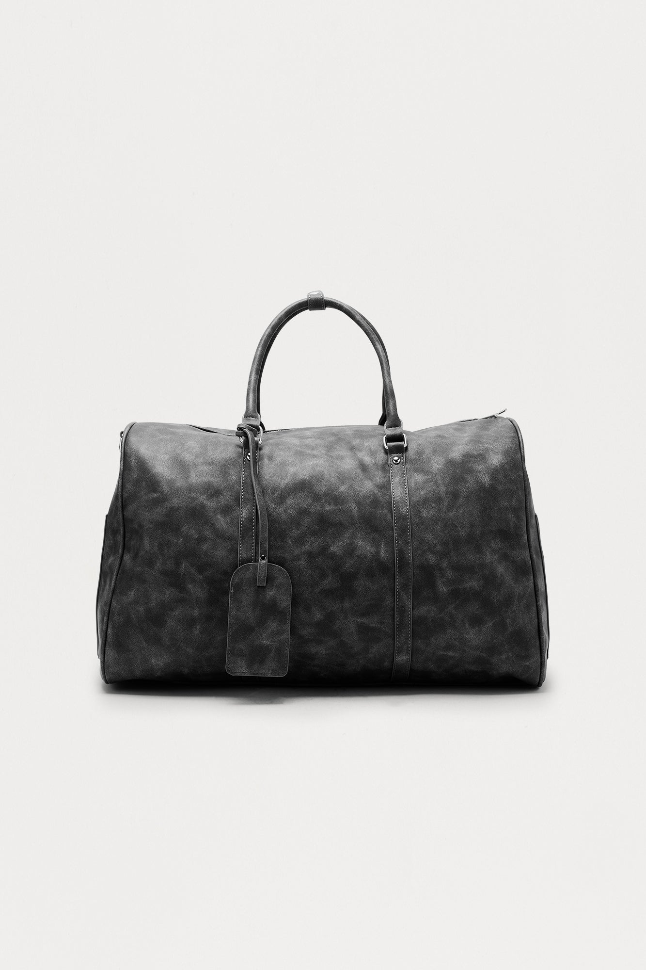 Next Stop Washed Faux Leather Duffle Bag - Black Wash - Image 3
