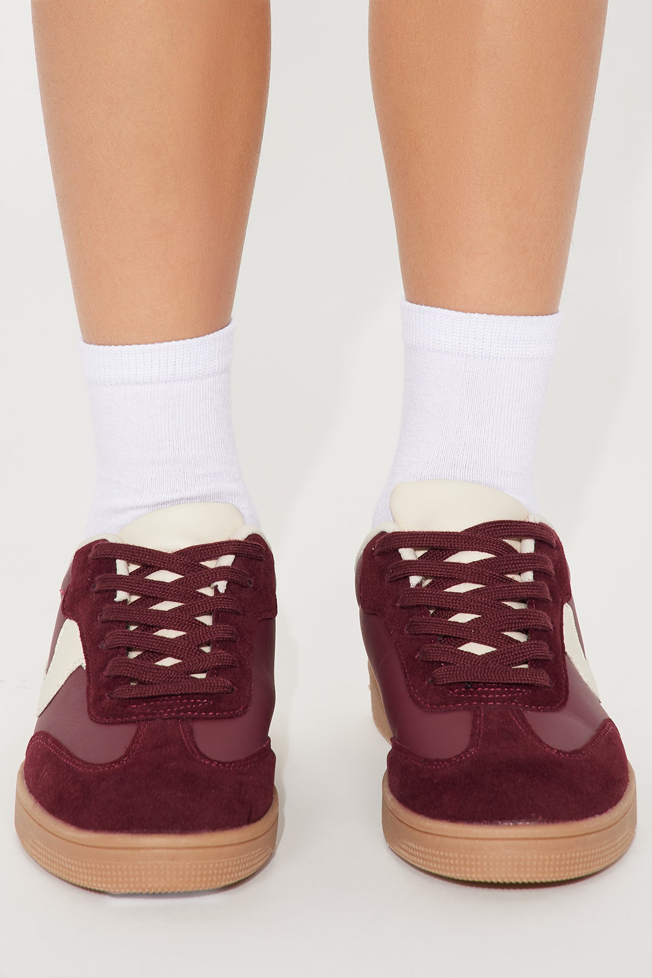 Mini Denali Lace Up Sneakers - Burgundy - Image 4