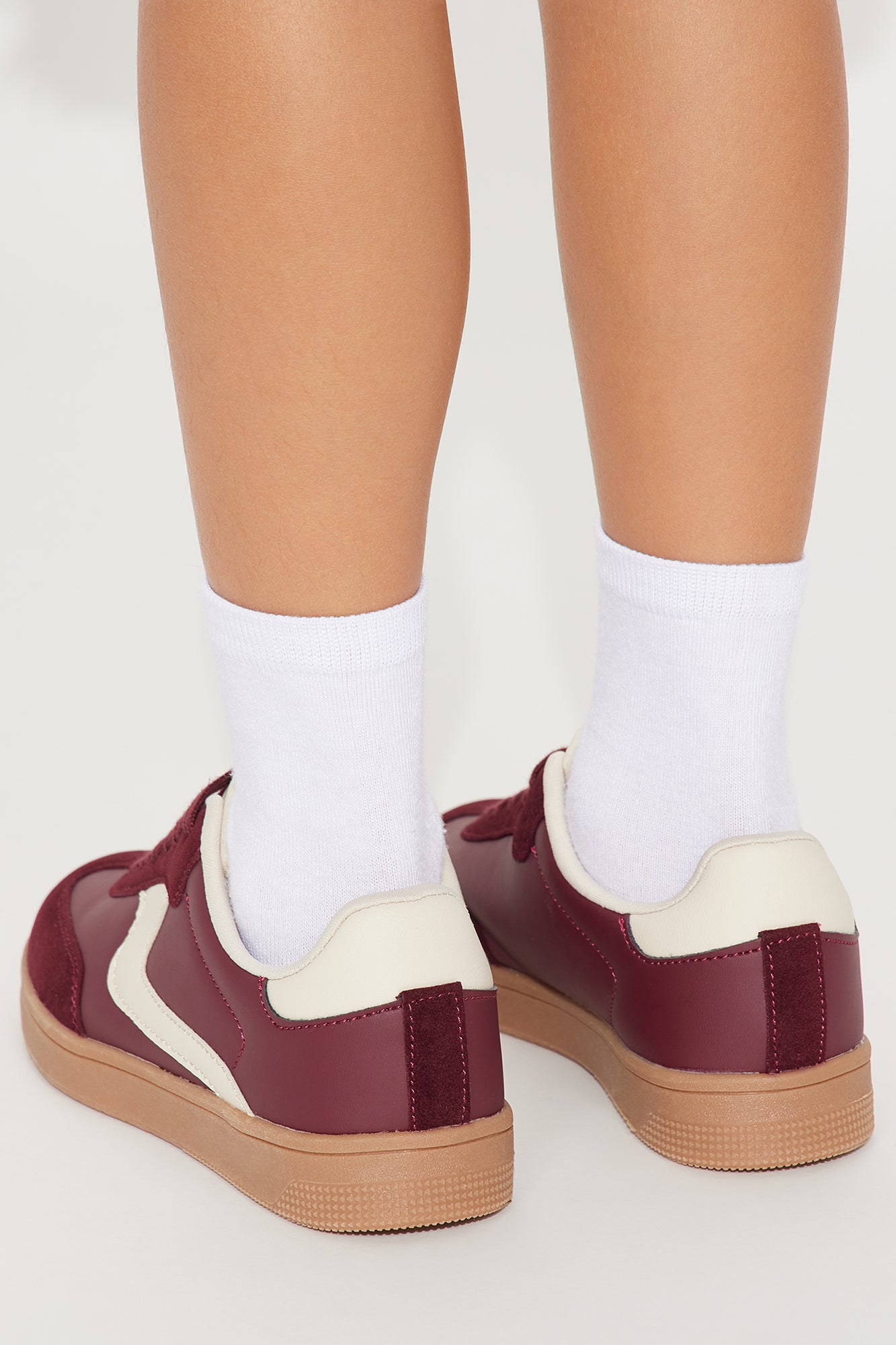 Mini Denali Lace Up Sneakers - Burgundy - Image 5