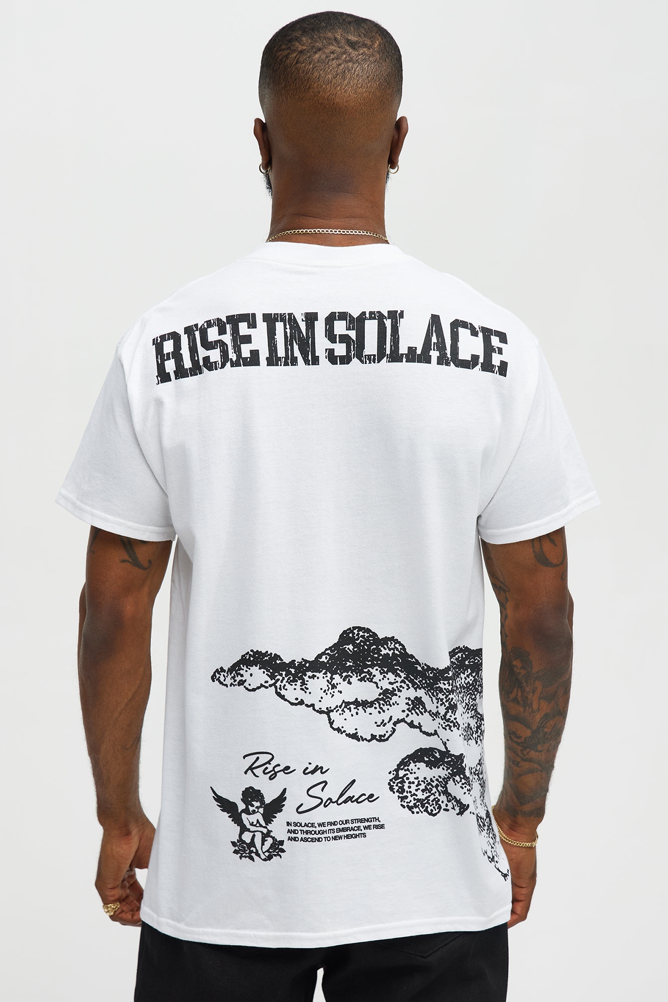 Rise In Solace Short Sleeve Tee - White - Image 4