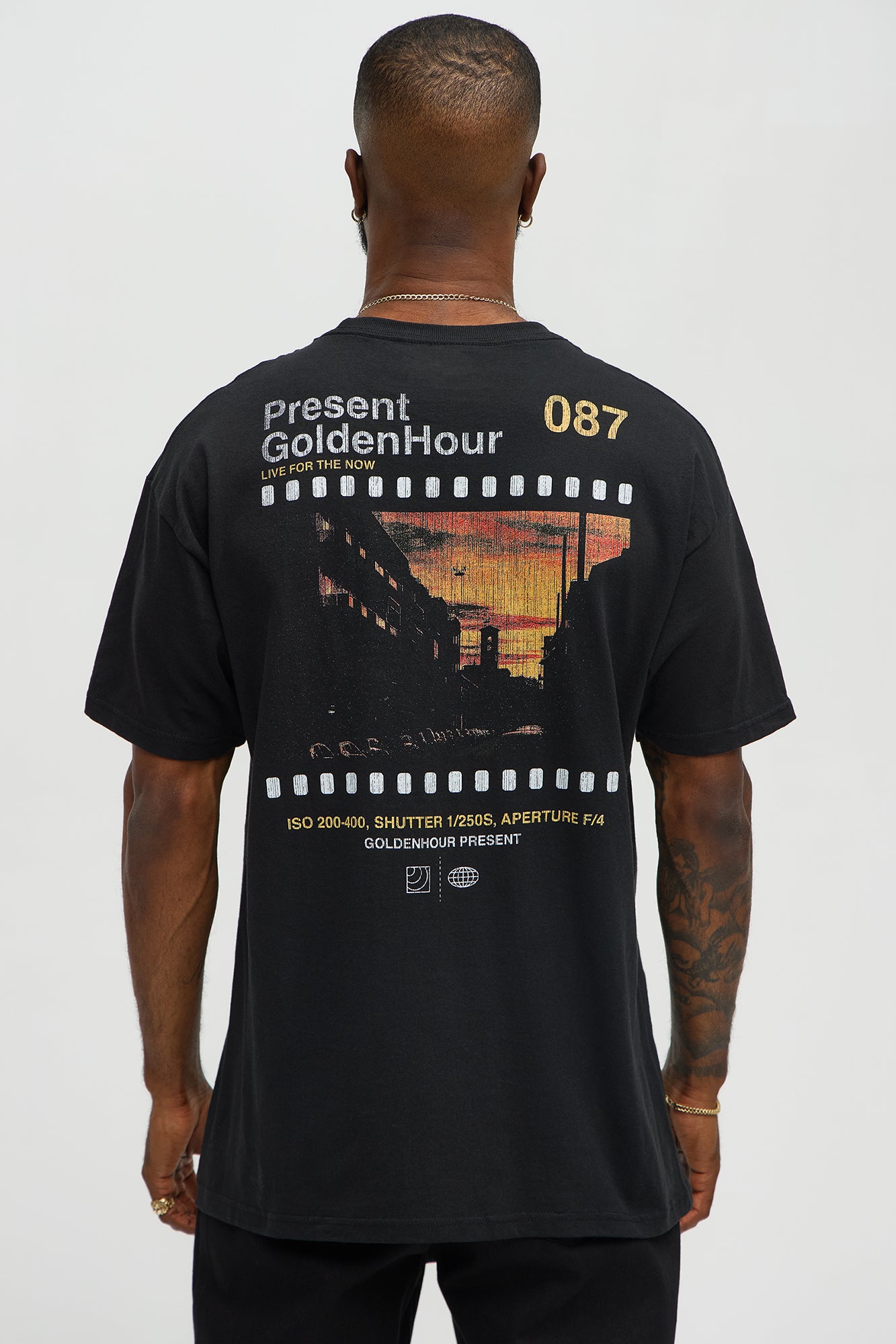 Present Golden Hour Short Sleeve Tee - Black - Image 4