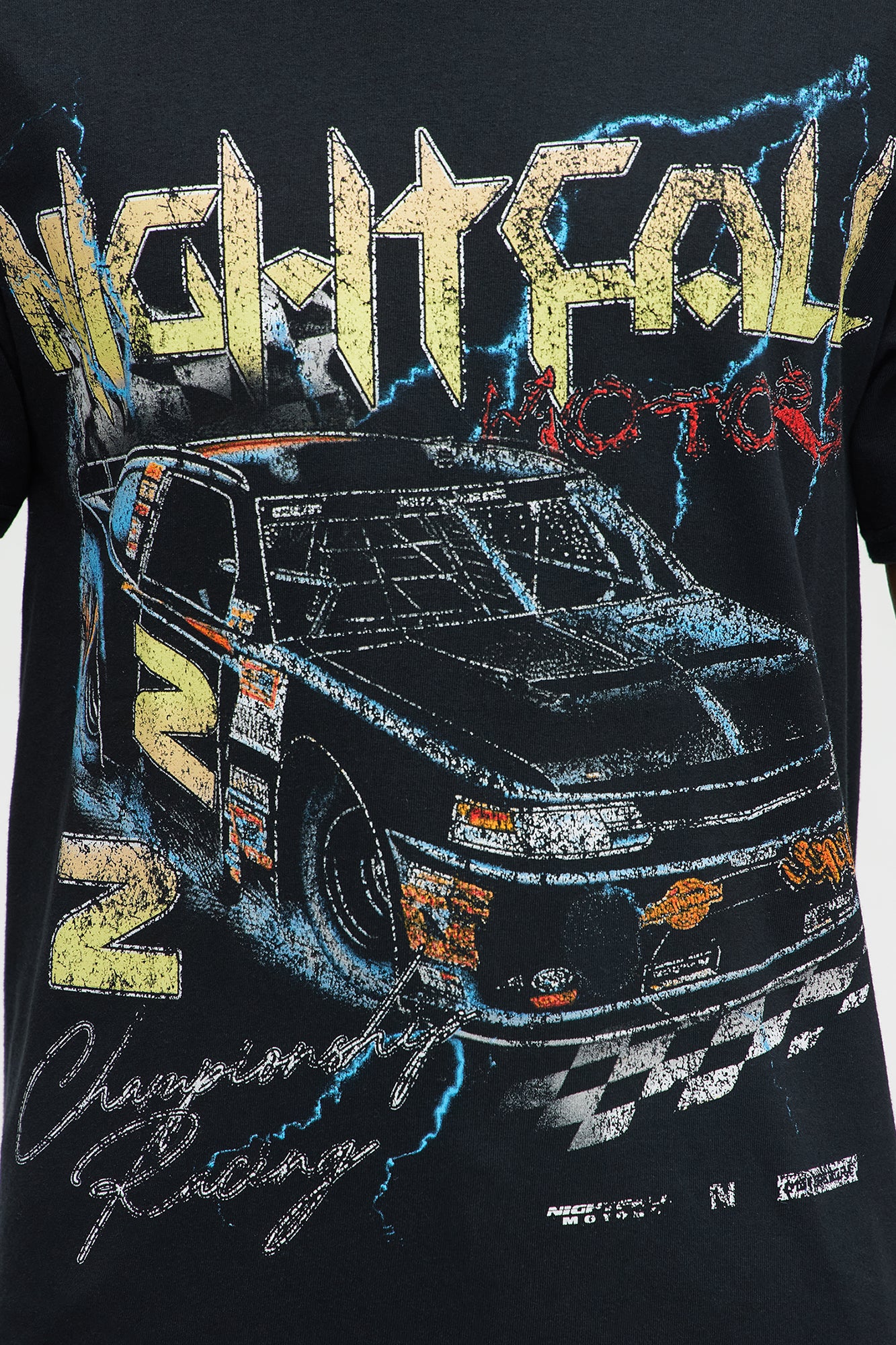Nightcall Racing Short Sleeve Tee - Black - Image 3
