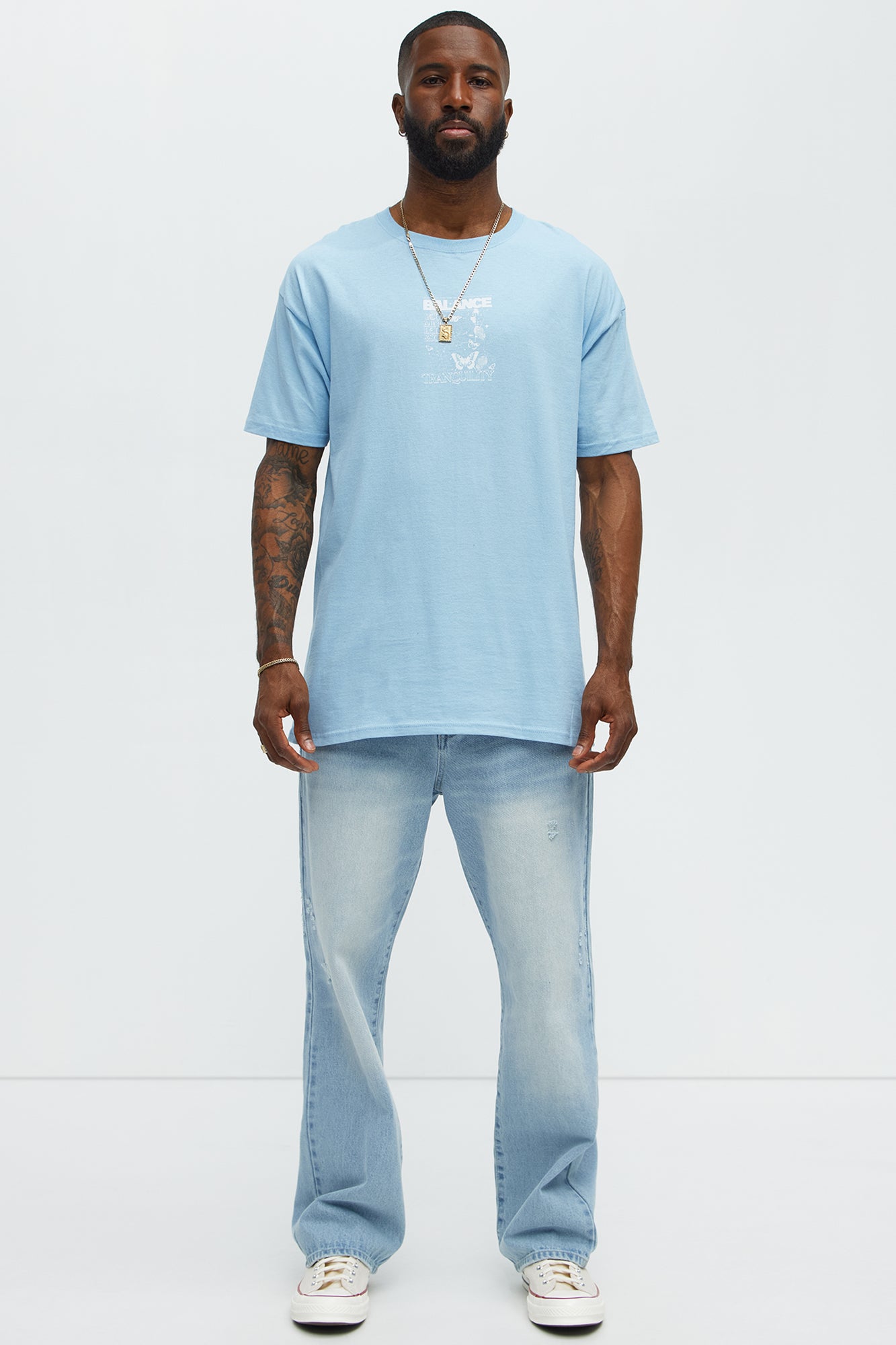 Balance Tranquility Short Sleeve Tee - Light Blue - Image 3