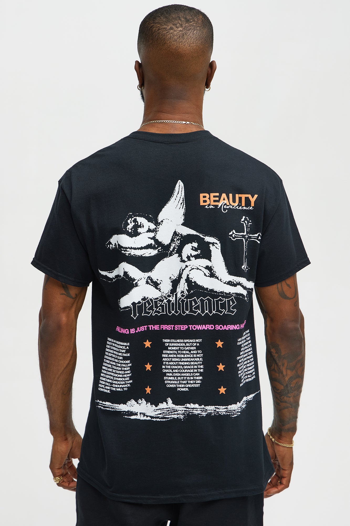 Beauty In Resilience Short Sleeve Tee - Black - Image 4