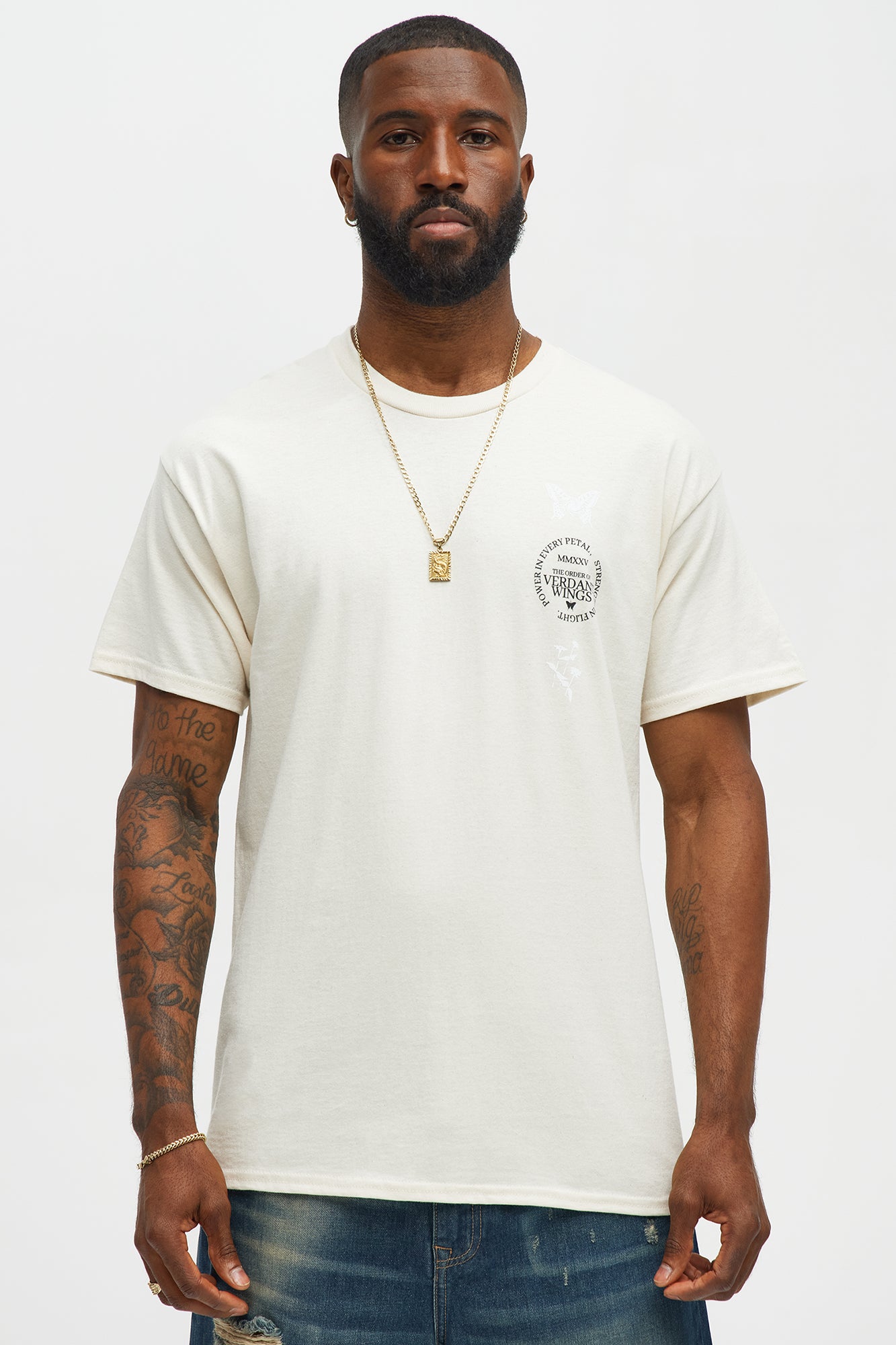 Verdant Wings Short Sleeve Tee - Natural - Image 6