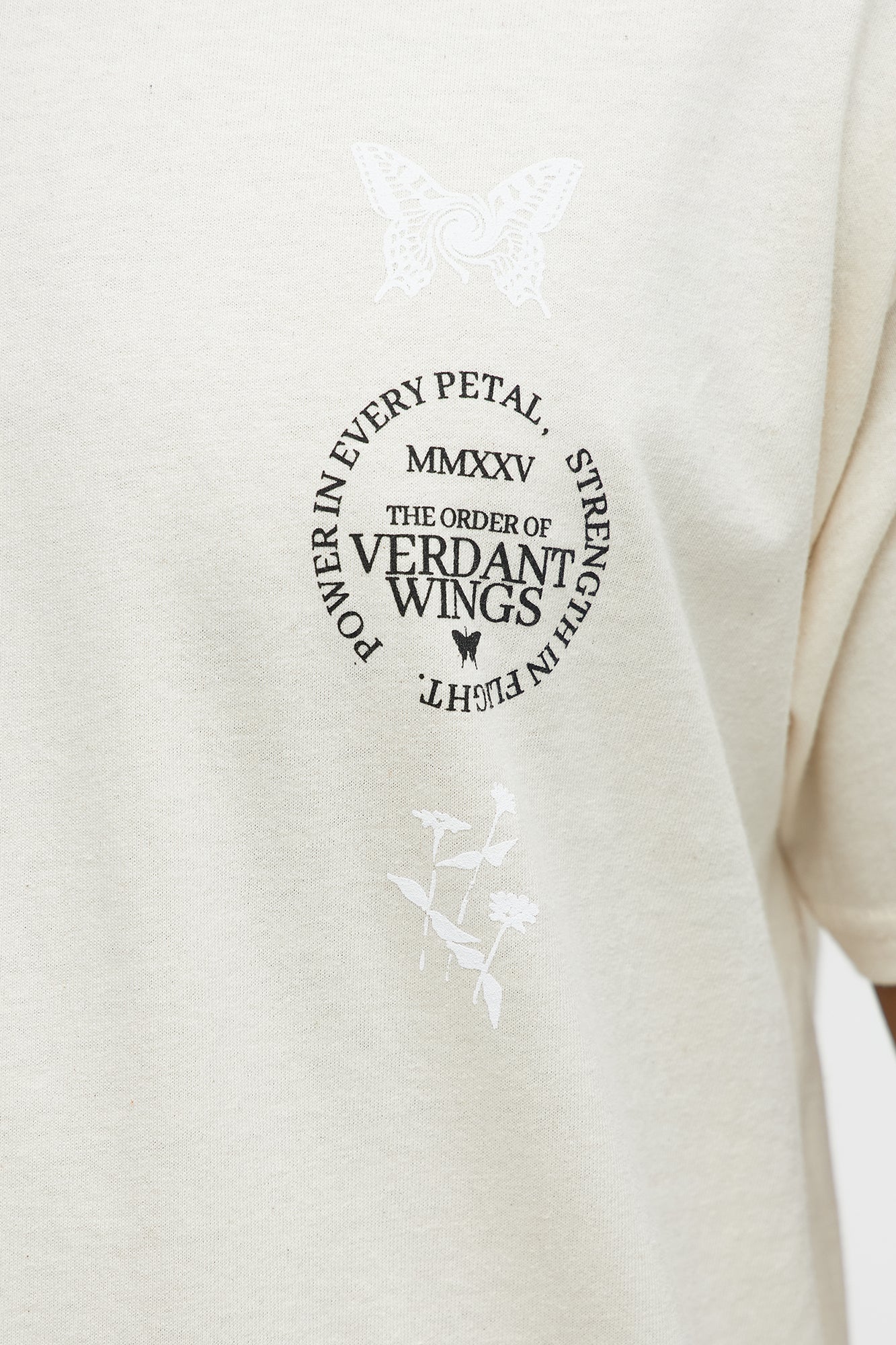 Verdant Wings Short Sleeve Tee - Natural - Image 7