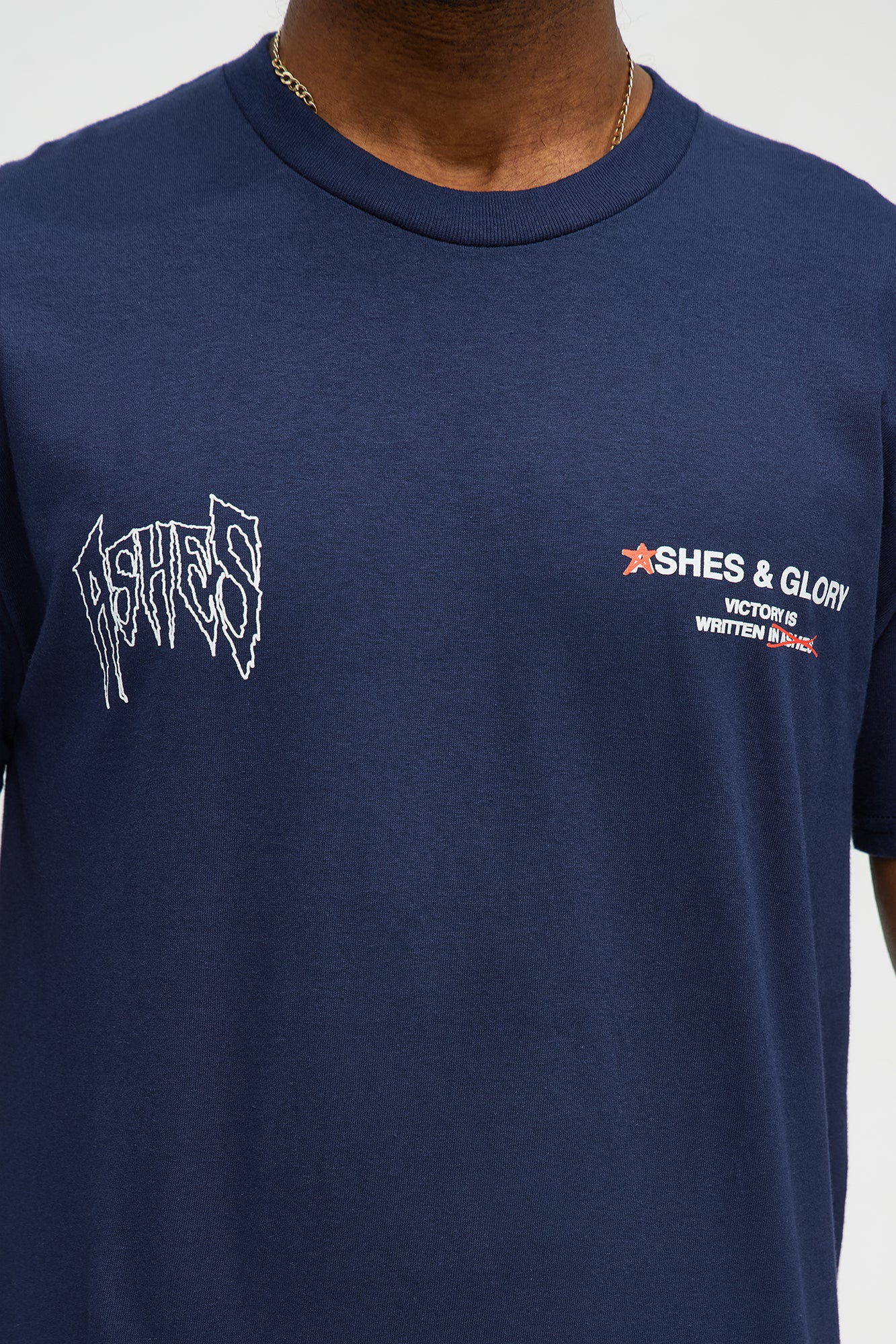 Ashes & Glory Short Sleeve Tee - Navy - Image 3