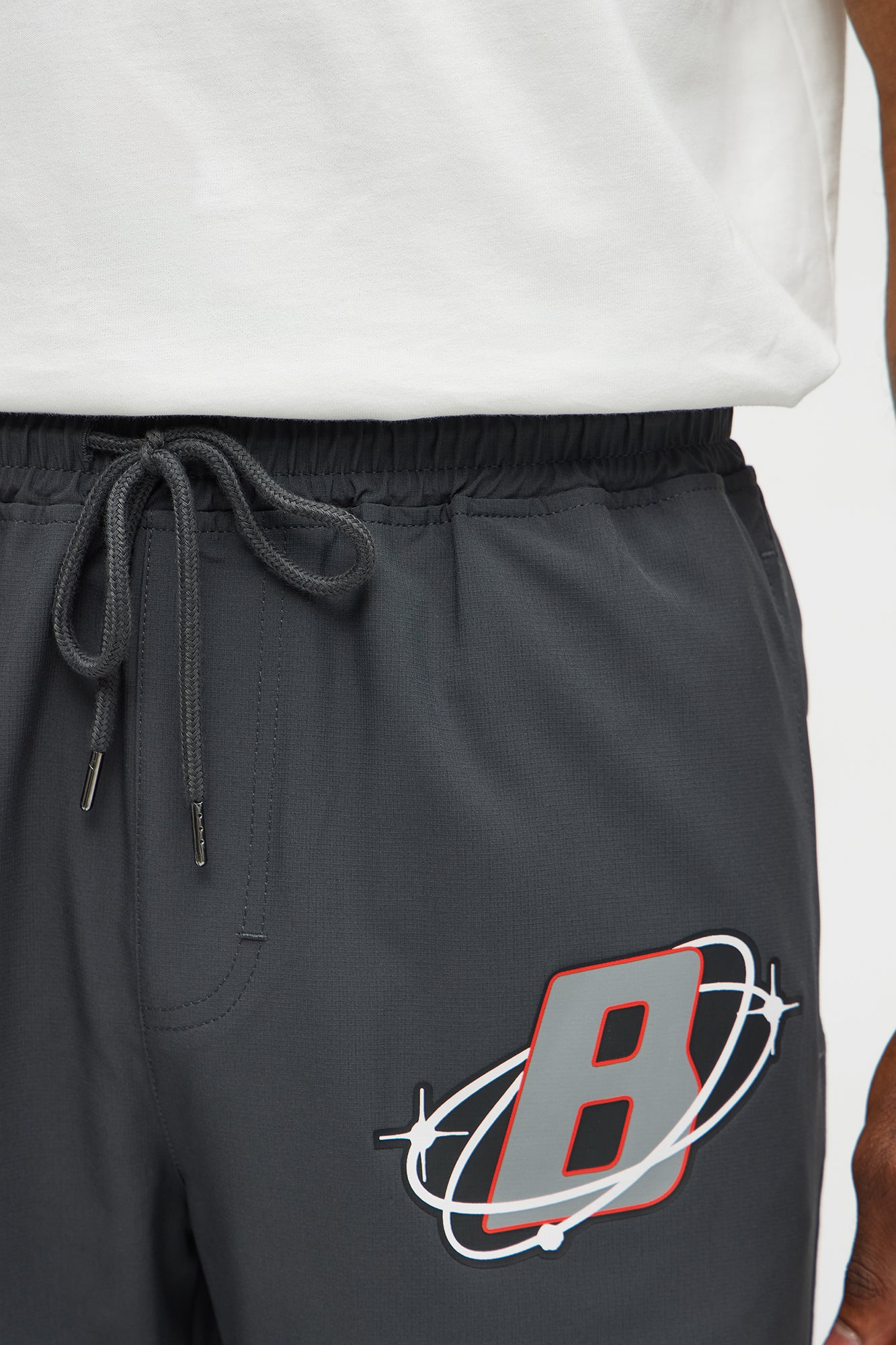 Bad Habits Relaxed Drawstring Shorts - Black - Image 3