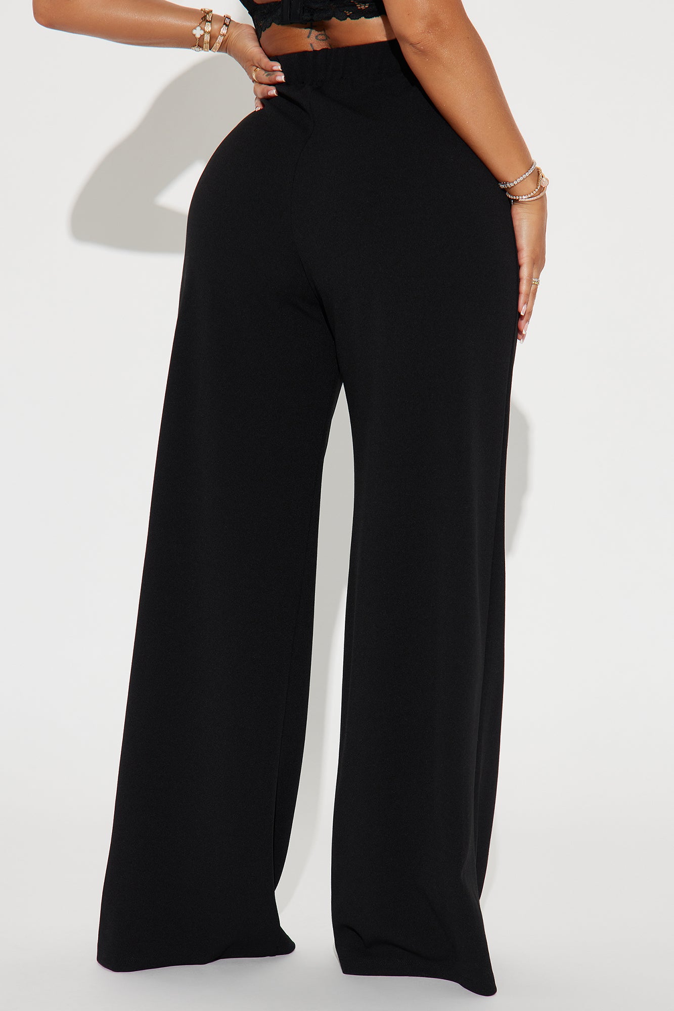 What Matters Most Wide Leg Trouser - Black - Image 3
