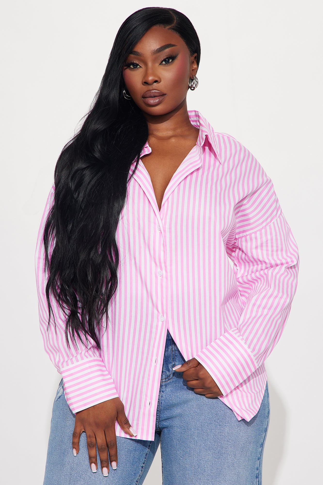 Newport Striped Shirt - Pink/combo - Image 4