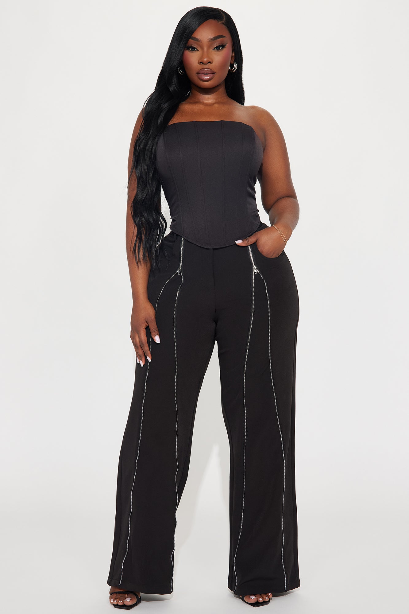 All The Feels Corset Top - Black - Image 5