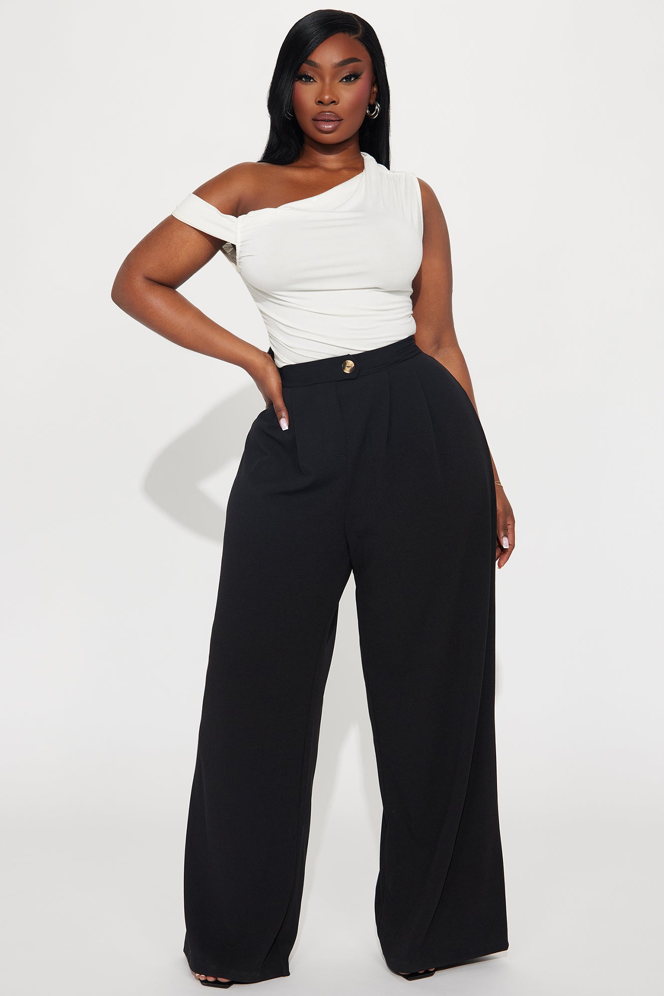 What Matters Most Wide Leg Trouser - Black - Image 4