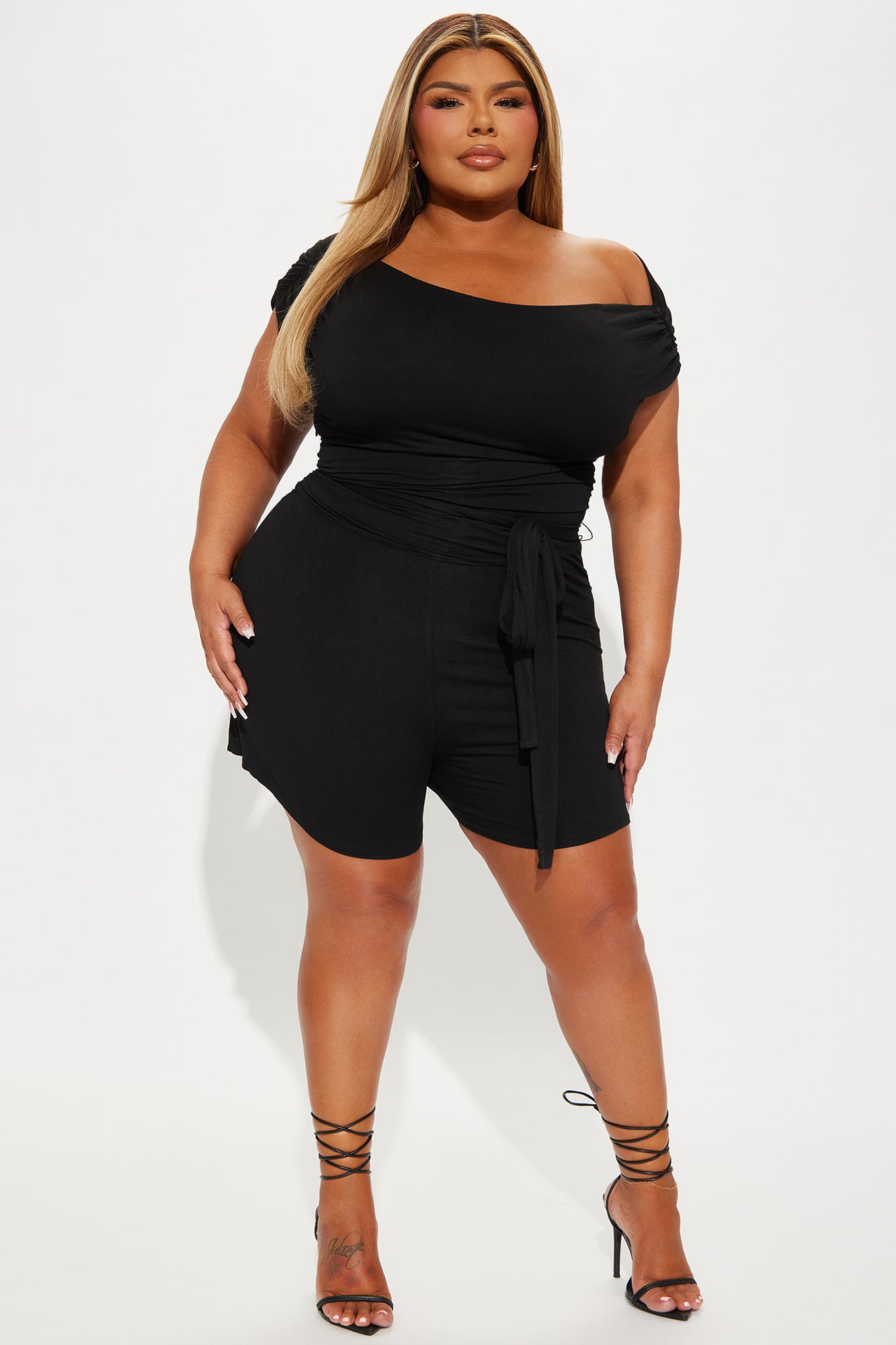 Thinking About You Romper - Black - Image 4