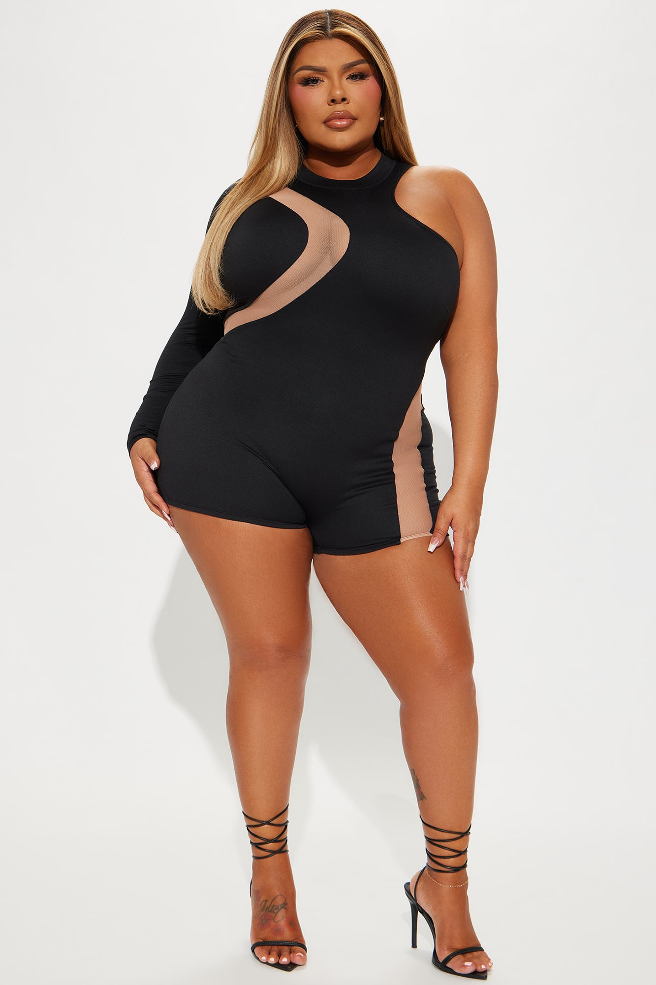 Later Tonight Romper - Black - Image 5