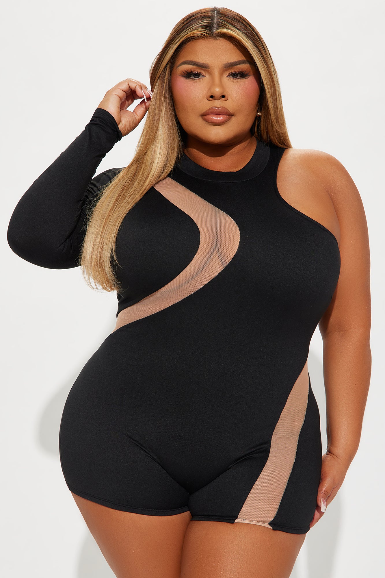 Later Tonight Romper - Black - Image 4
