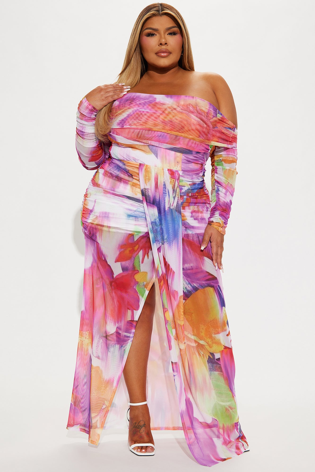 All You Need Mesh Skirt Set - Multi Color - Image 4