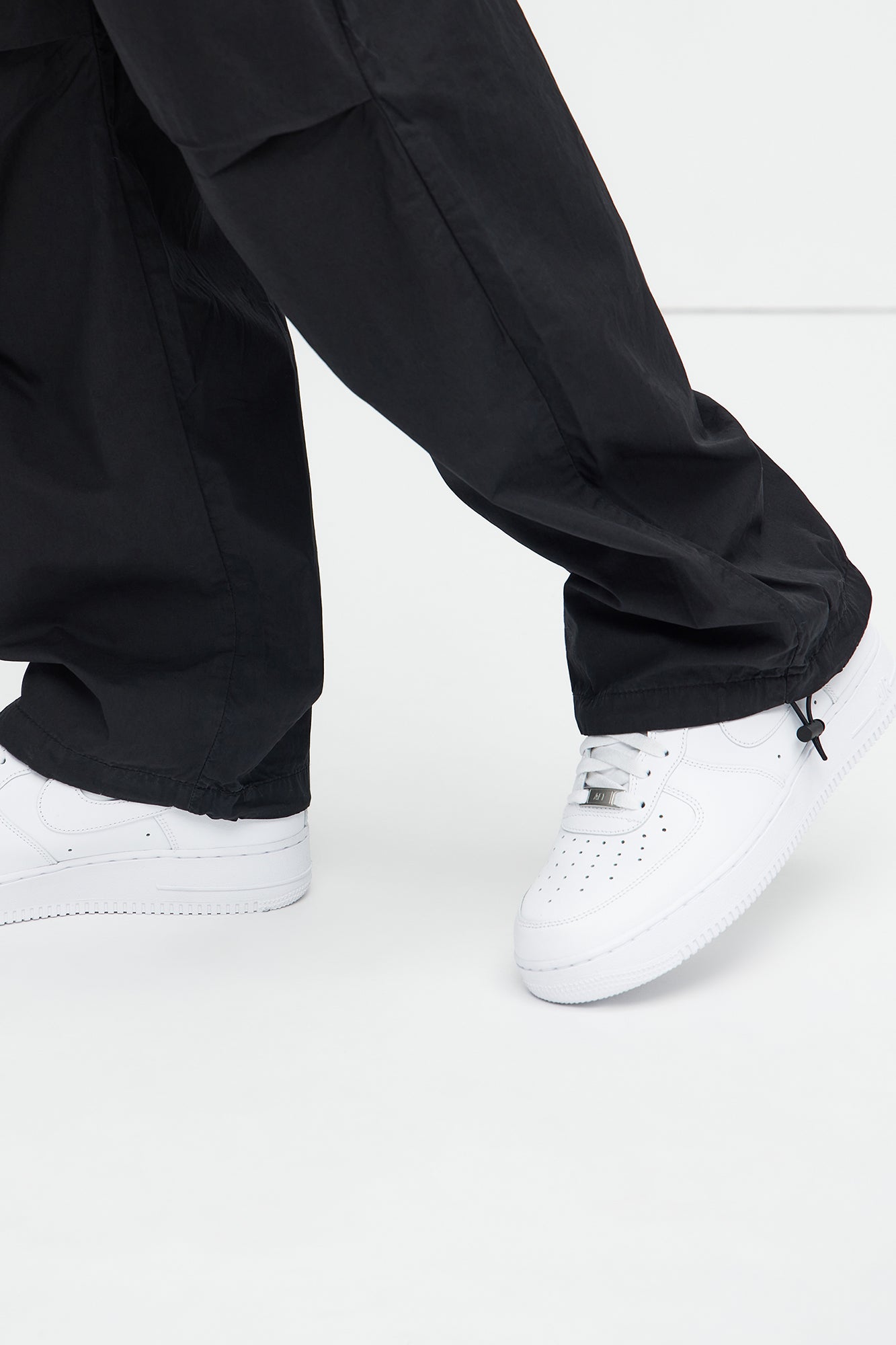 Go Big Baggy Parachute Joggers - Black - Image 3