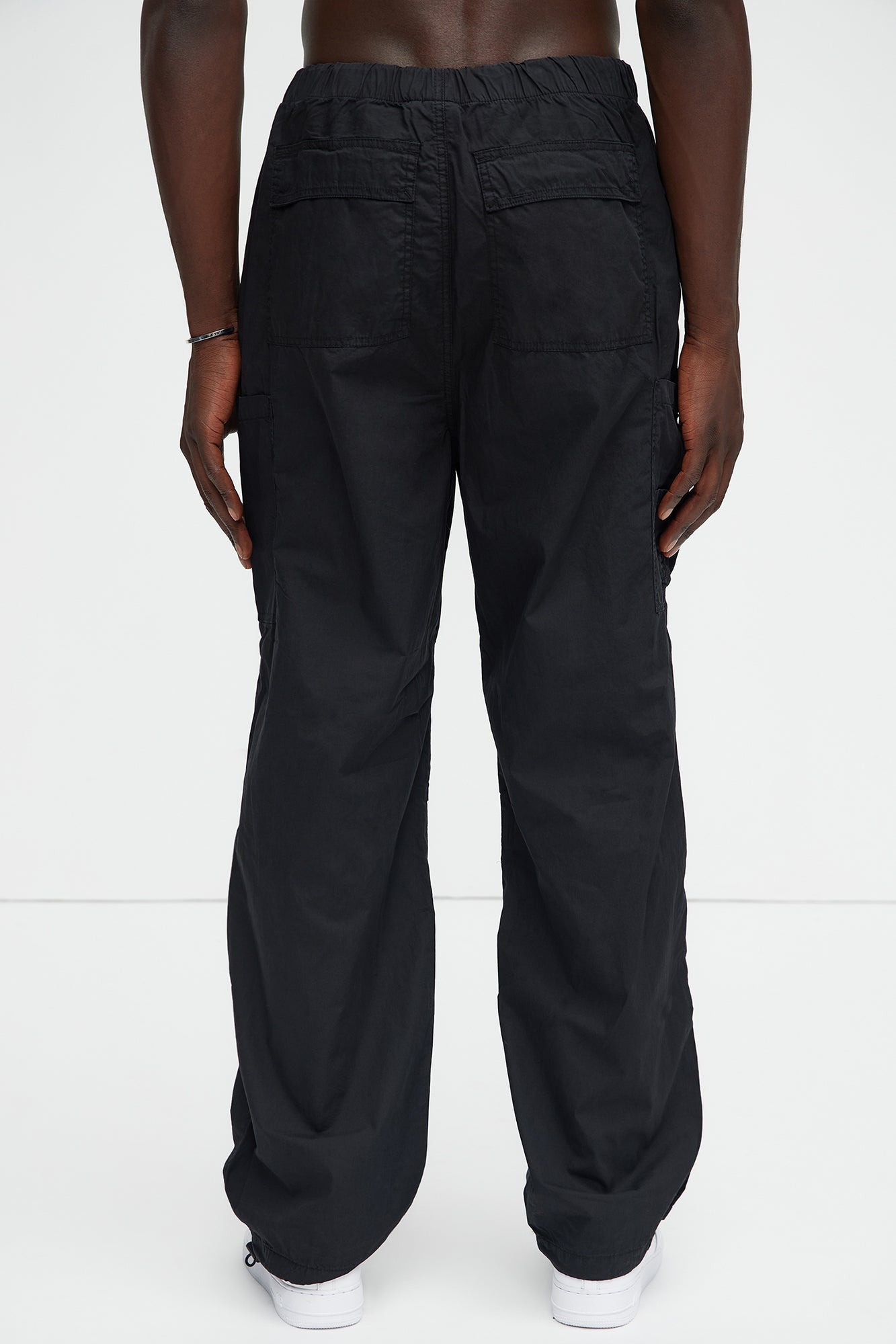 Go Big Baggy Parachute Joggers - Black - Image 5