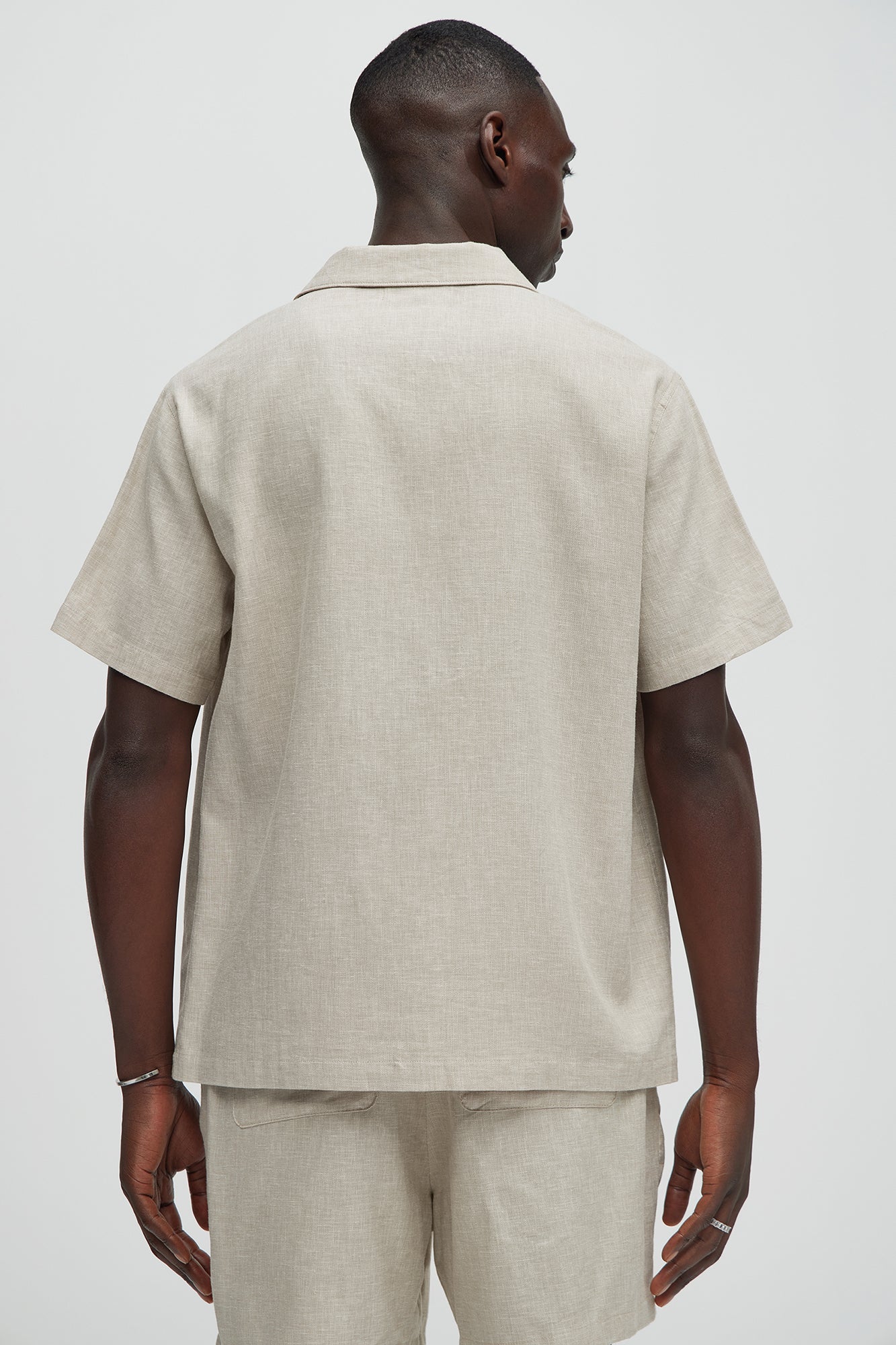 Bahamas Linen Shirt - Stone - Image 4