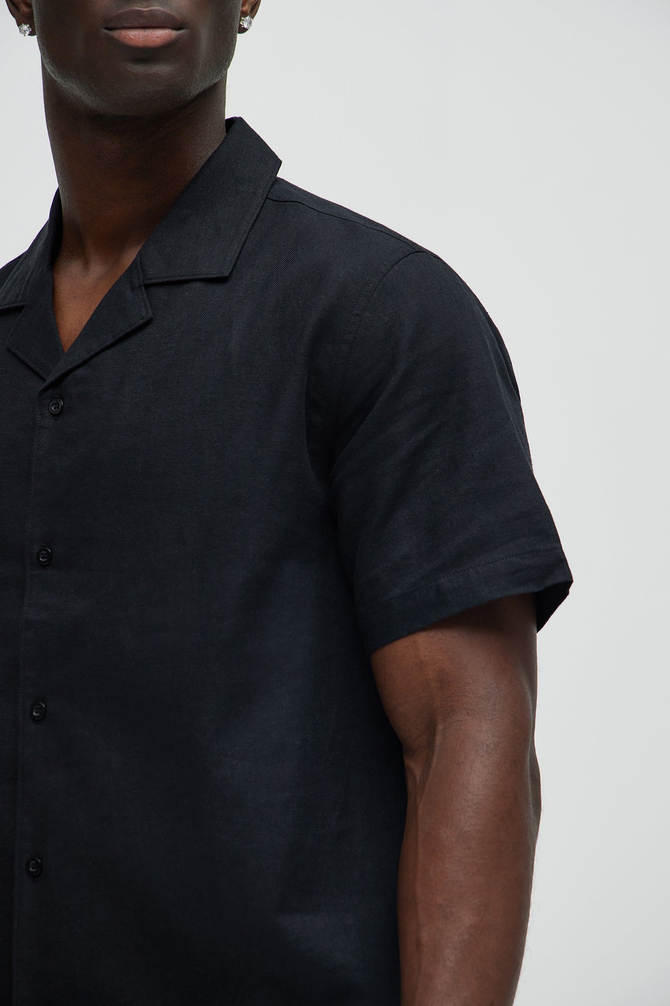 Bahamas Linen Shirt - Black - Image 3
